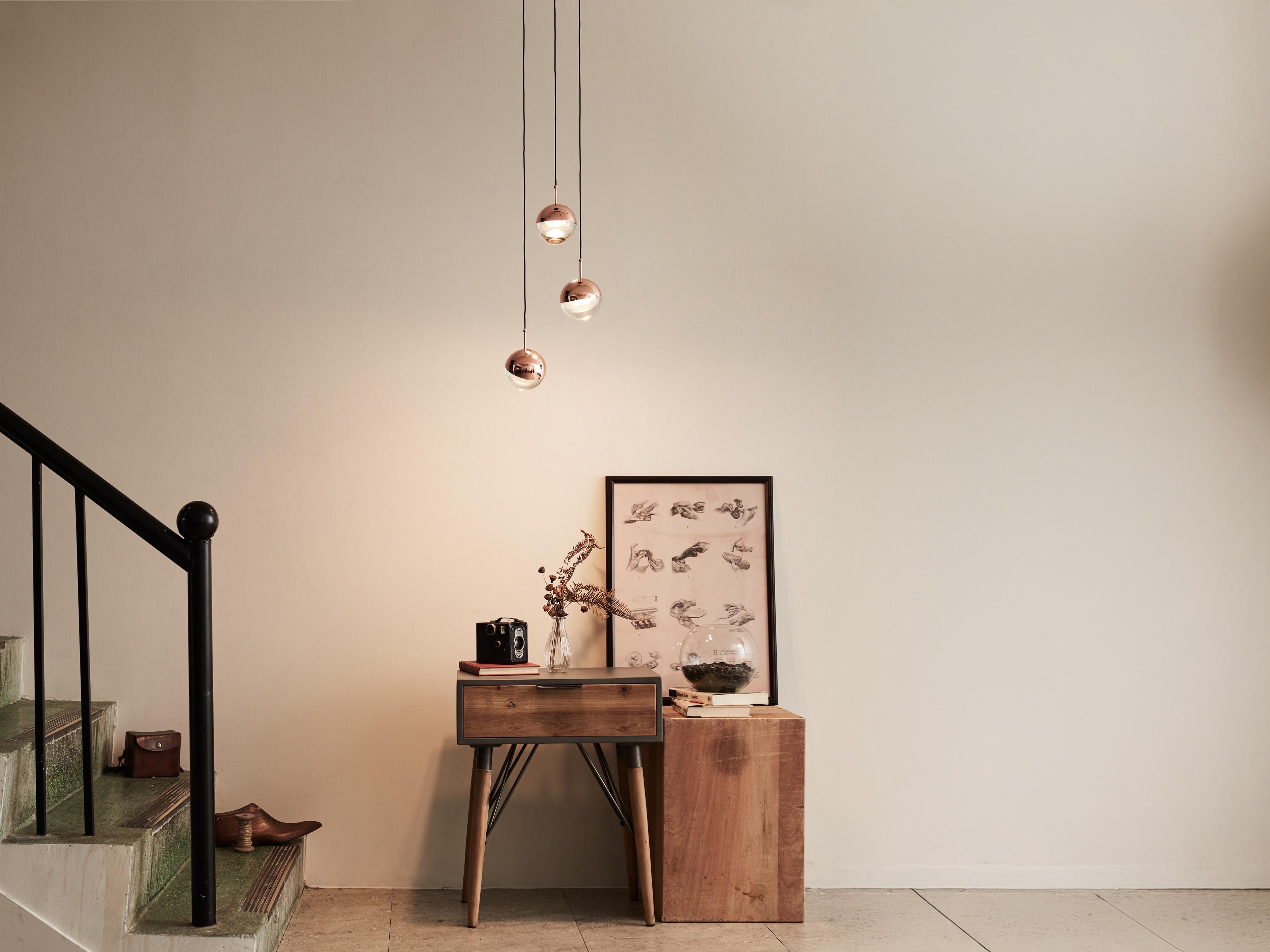 Seed Design Dora Copper LED Globe Mini Pendant