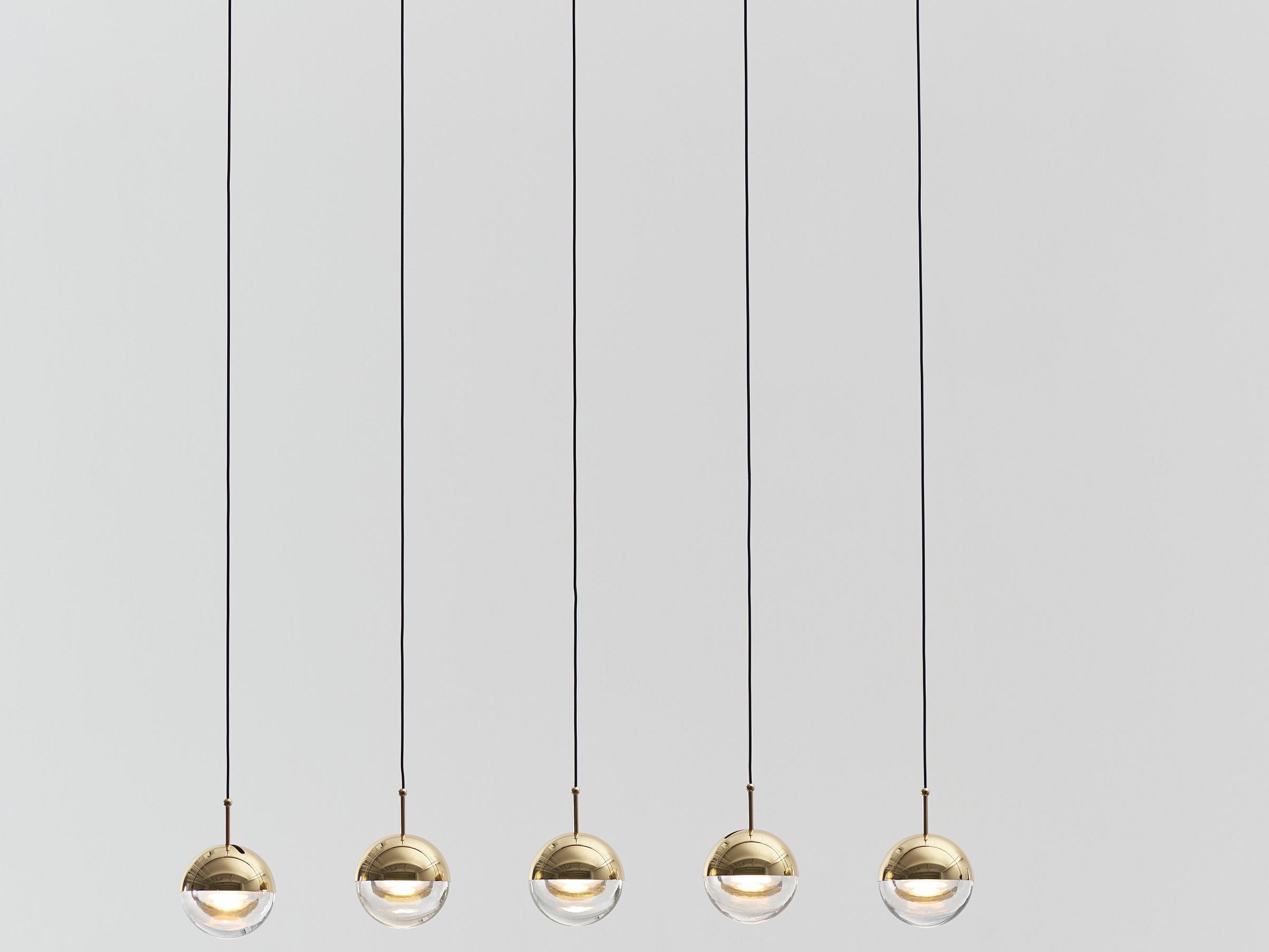Seed Design Dora Brass LED Linear Island Pendant