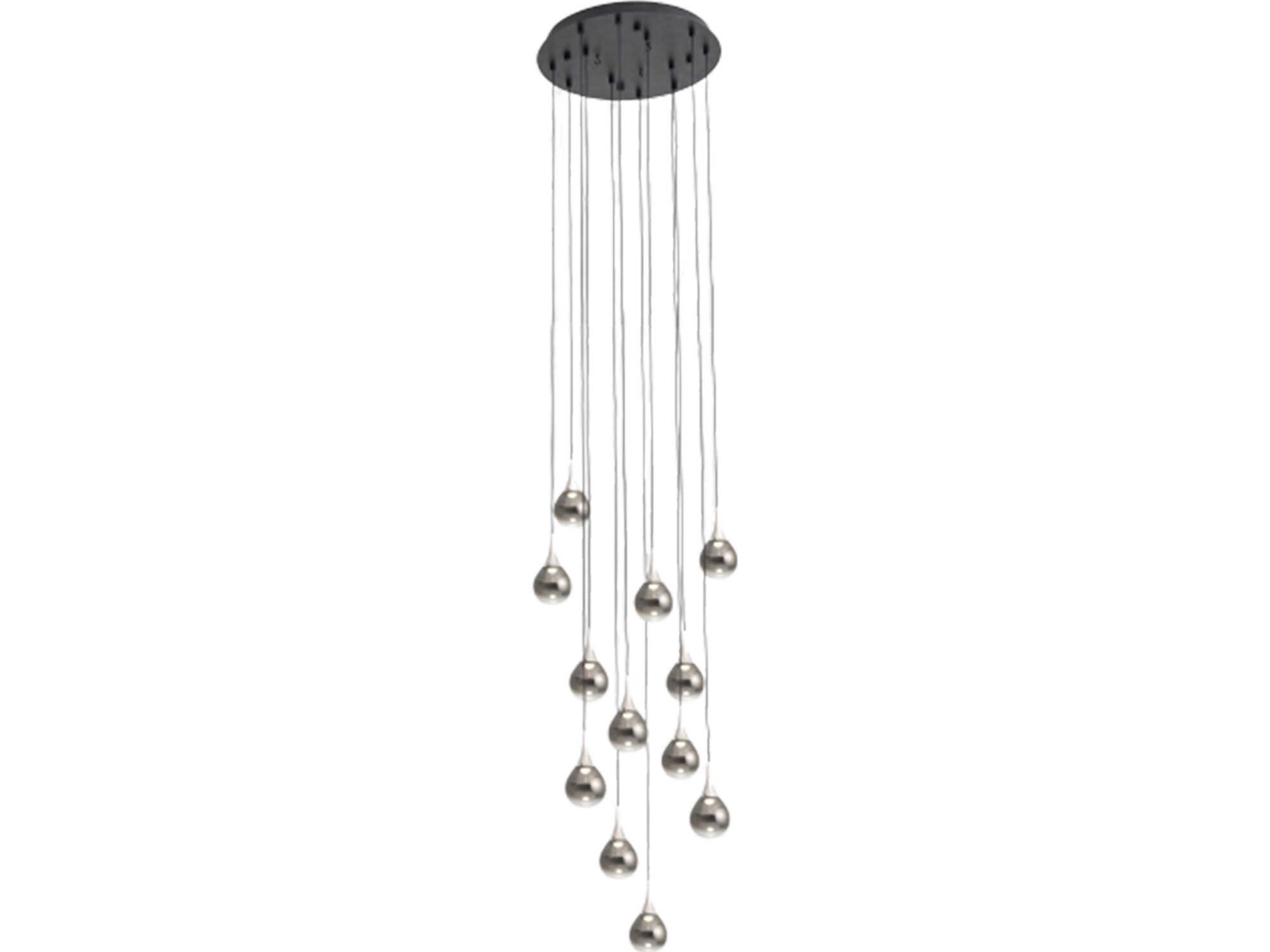 Seed Design Paopao Chrome LED Pendant