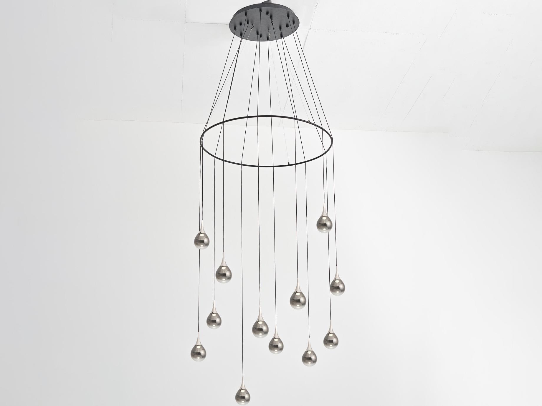 Seed Design Paopao Chrome LED Pendant