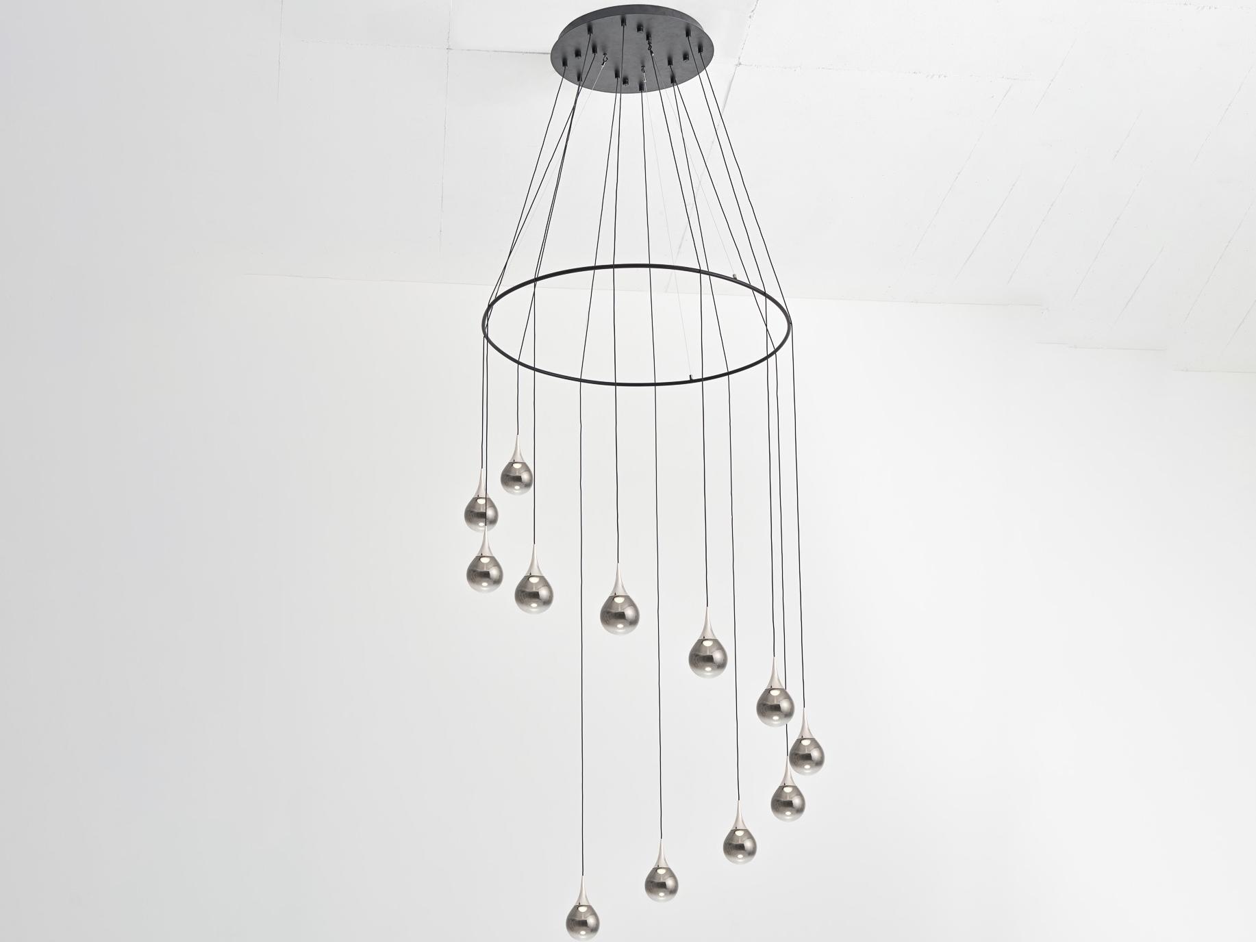 Seed Design Paopao Chrome LED Pendant