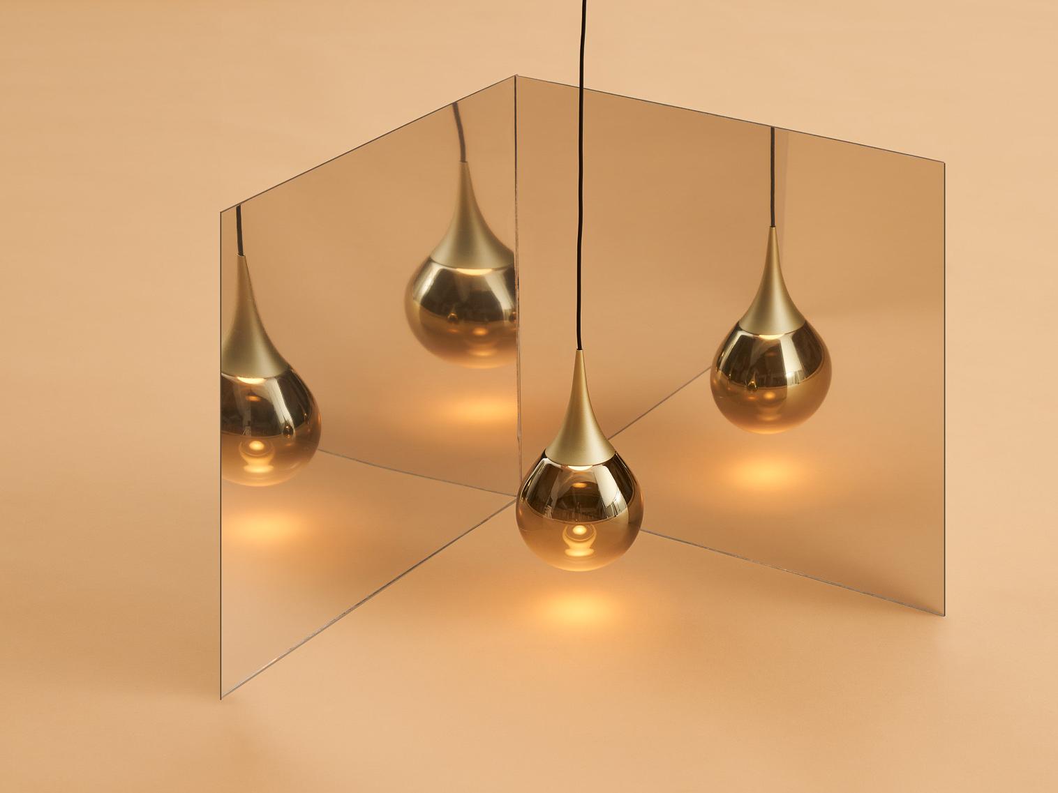 Seed Design Paopao Champagne Gold LED Mini Pendant