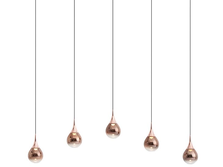 Seed Design Paopao Copper LED Linear Island Pendant