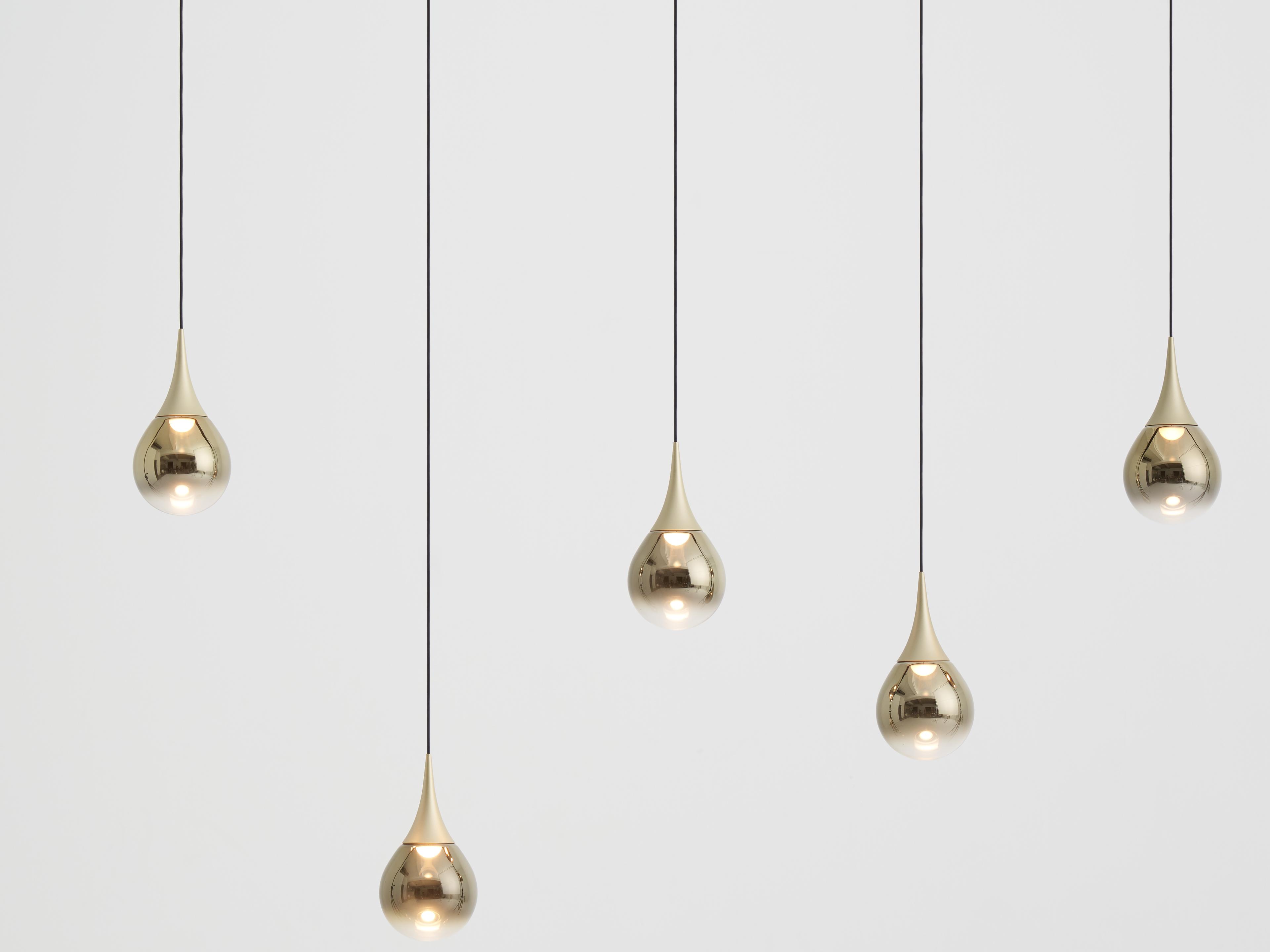 Seed Design Paopao Champagne Gold LED Island Pendant