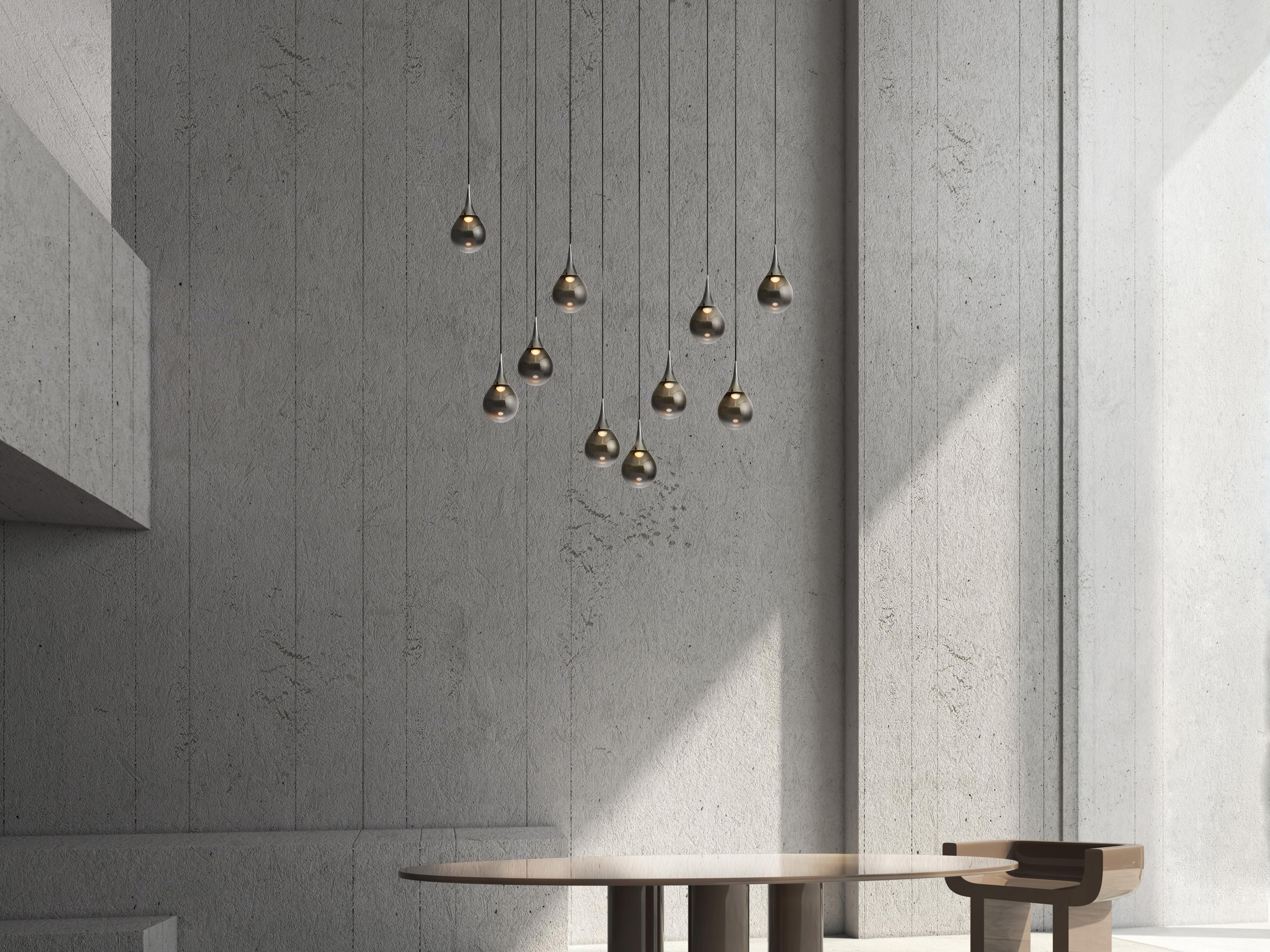 Seed Design Paopao Chrome LED Island Pendant