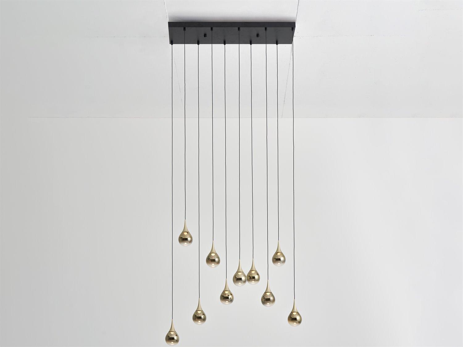 Seed Design Paopao Champagne Gold LED Island Pendant