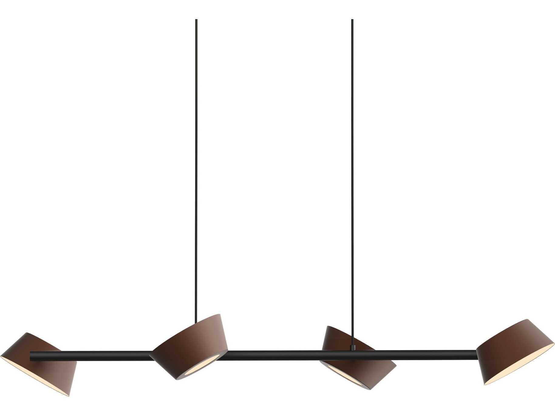 Seed Design Olo Xl Cocoa Brown LED Linear Island Pendant