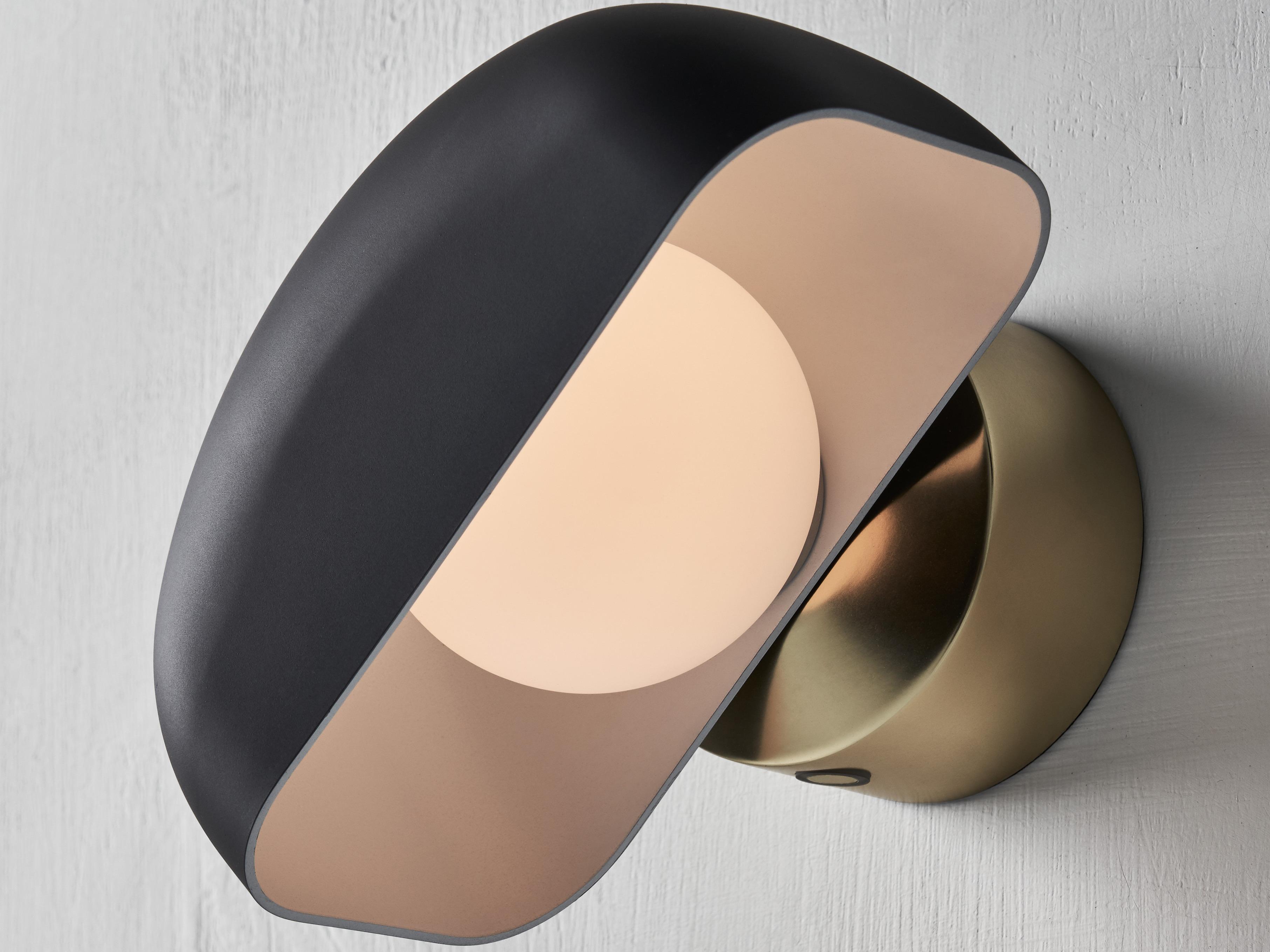 Seed Design Hoodie Gold LED Wall Sconce