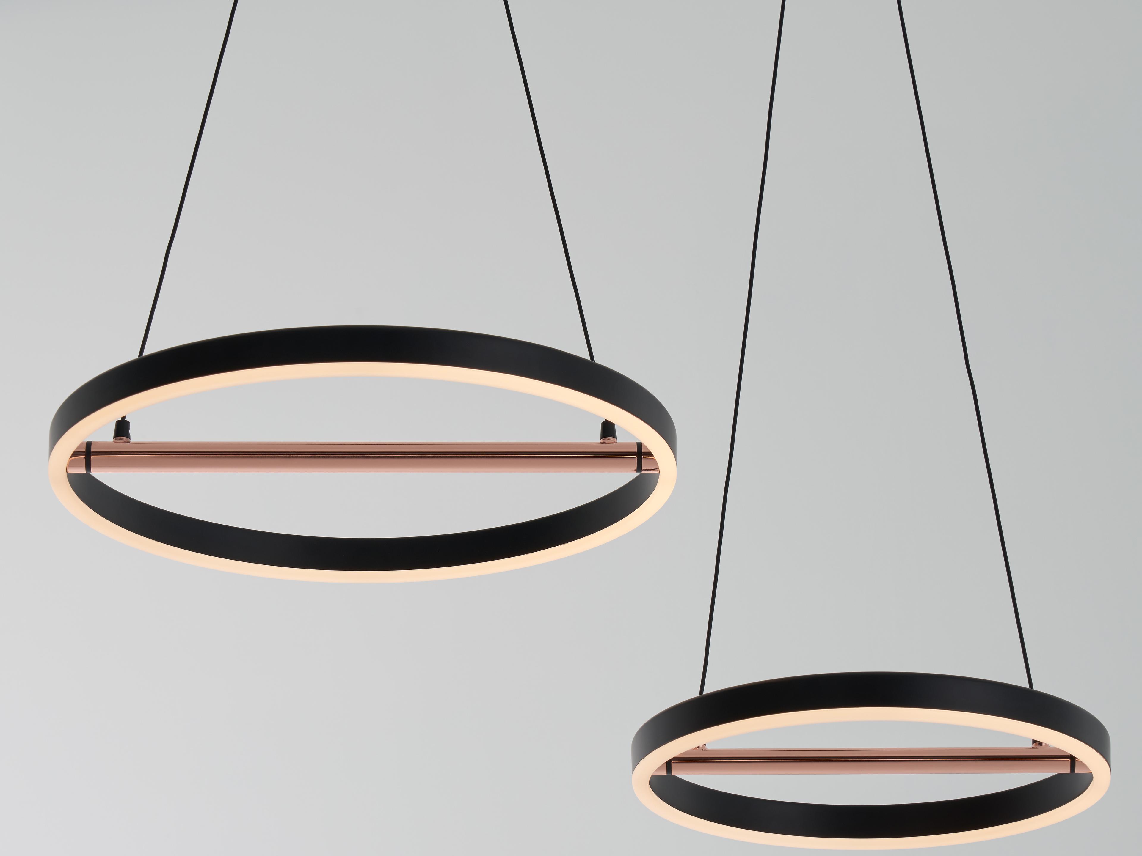 Seed Design Sol Black copper LED Round Pendant