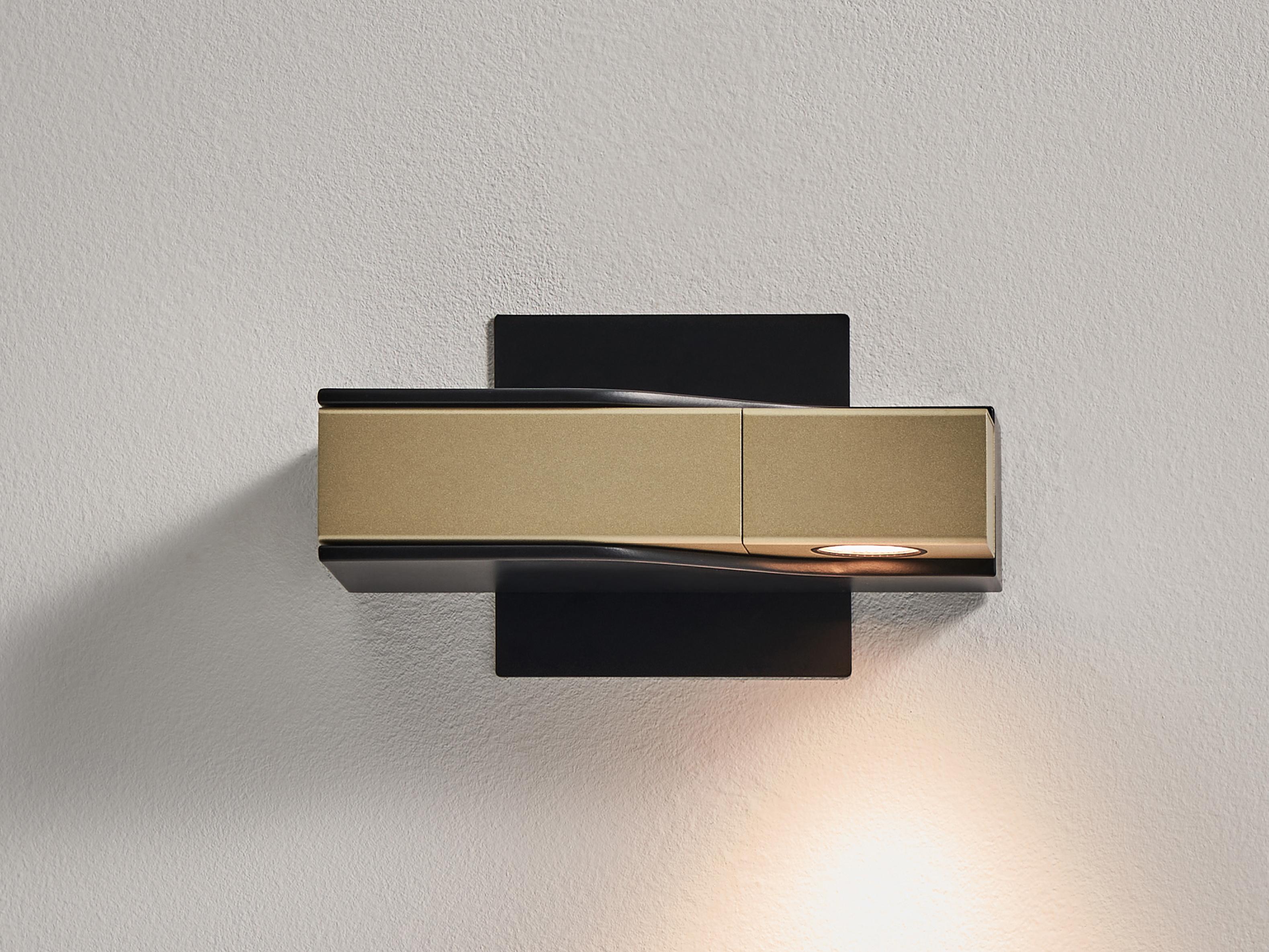 Seed Design Wu Gold Black LED Wall Sconce