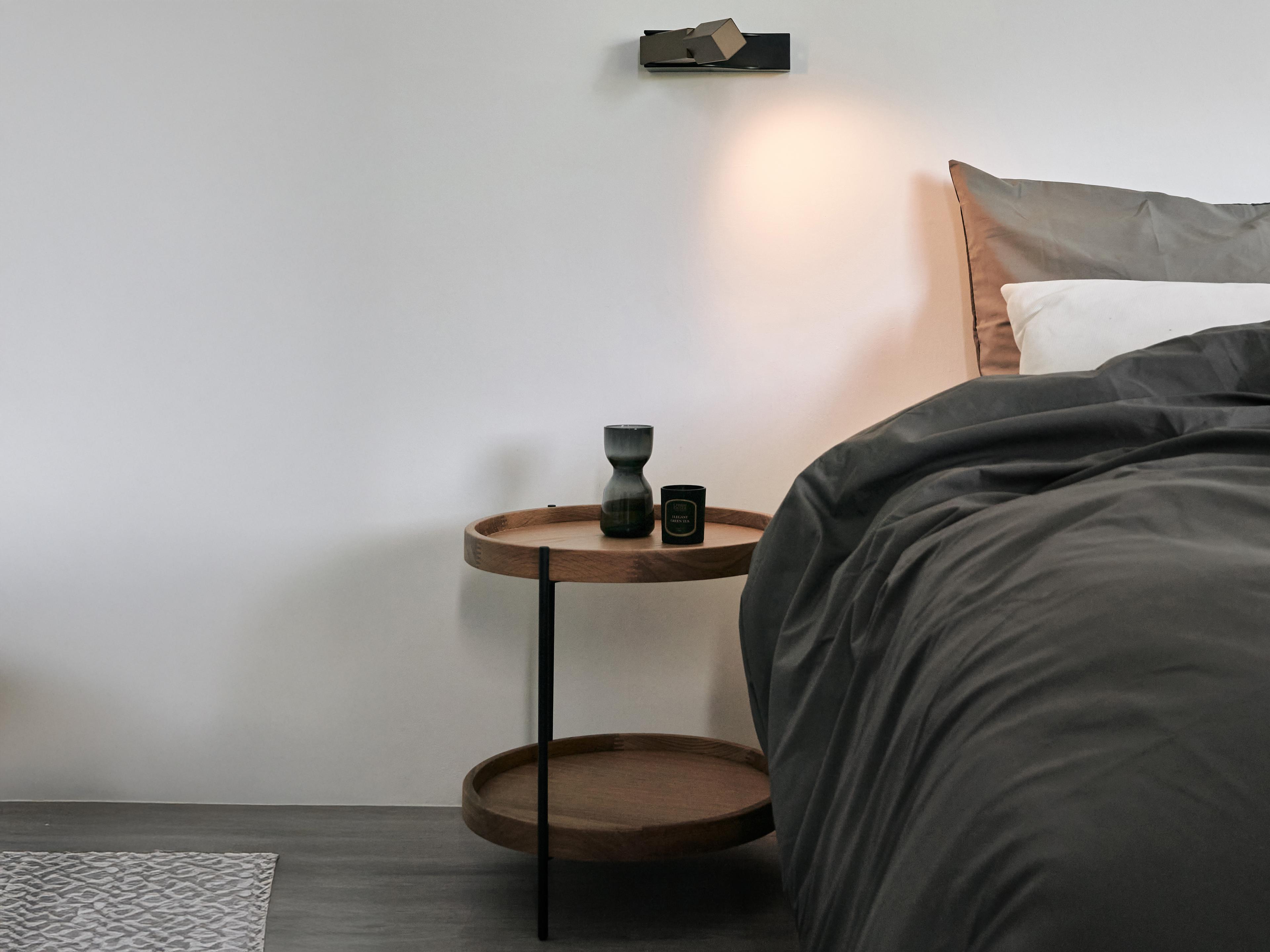 Seed Design Wu Pearl Cocoa Black Brown LED Wall Sconce