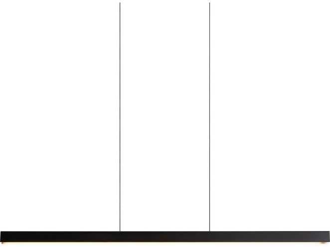 Seed Design Square Matt Black LED Linear Pendant