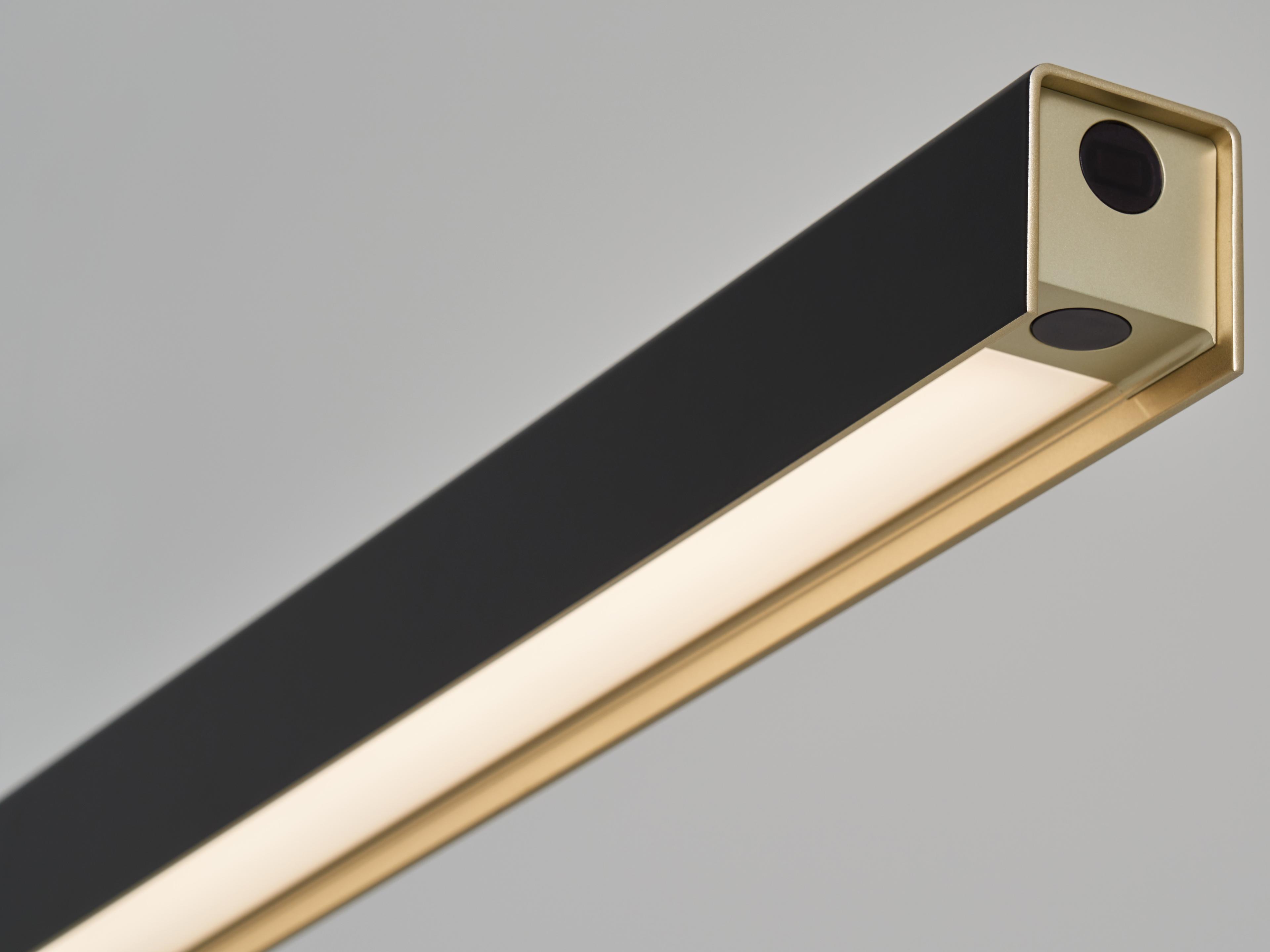 Seed Design Square Matt Black LED Linear Pendant