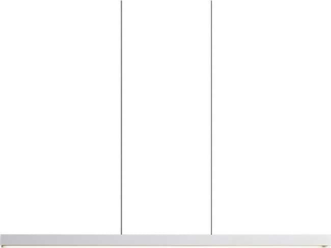 Seed Design Square Matt White LED Linear Pendant