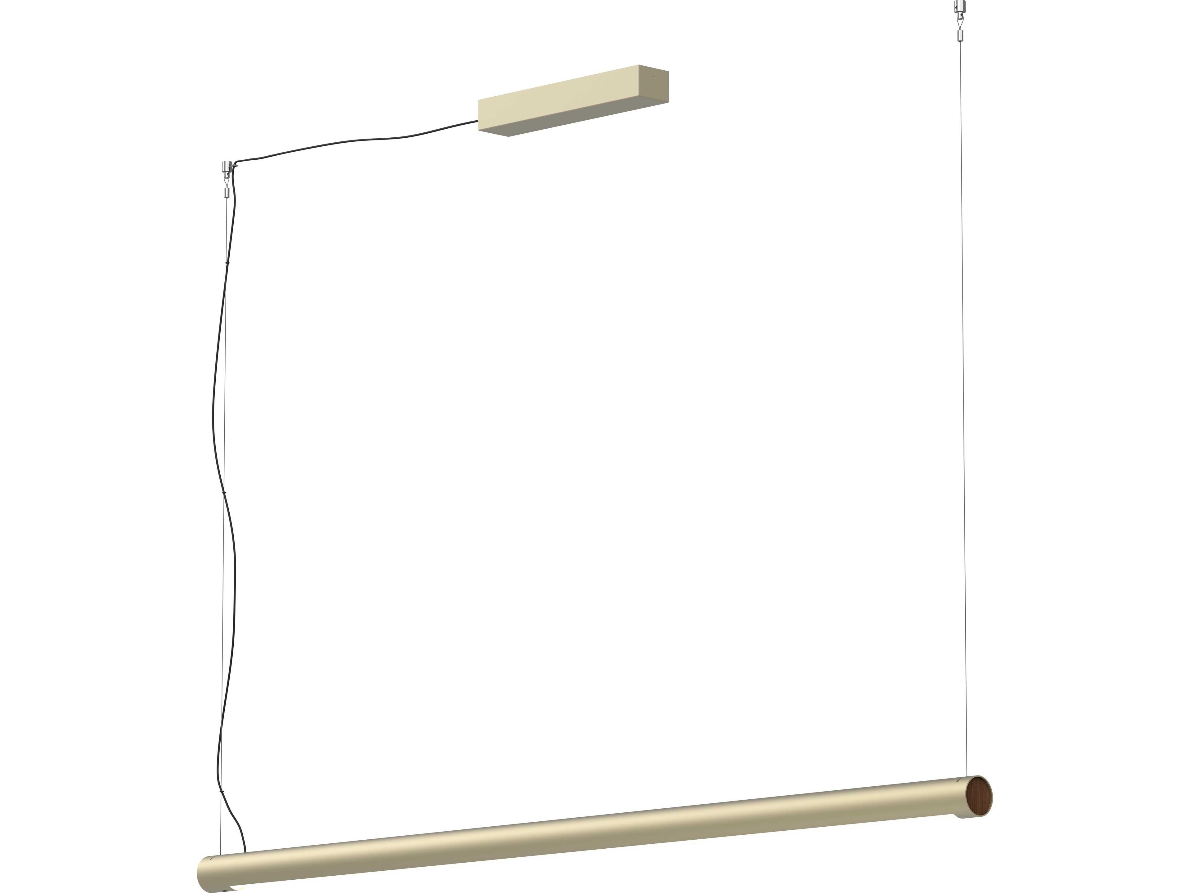 Seed Design Turner Champagne Gold LED Linear Island Pendant