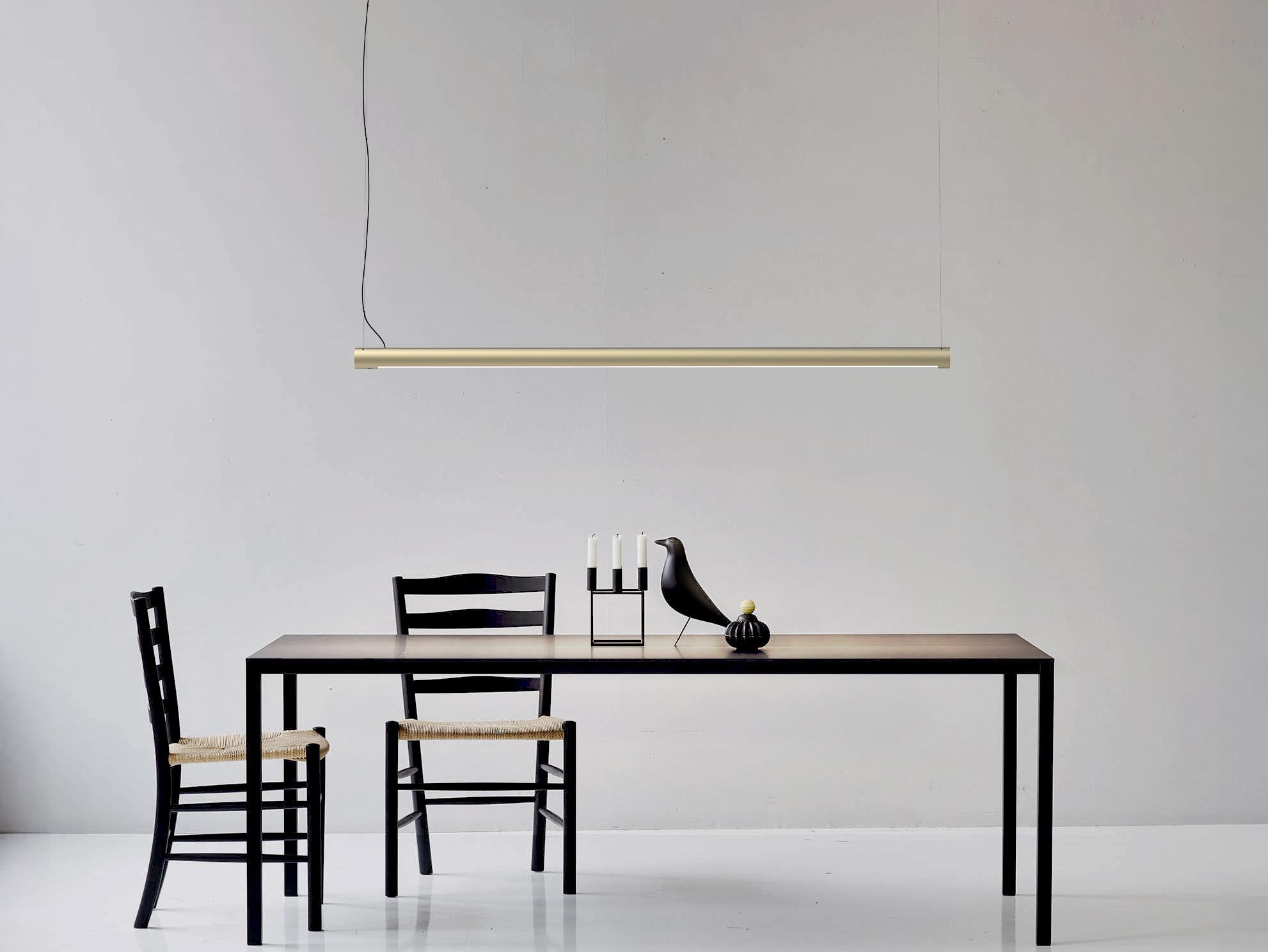 Seed Design Turner Champagne Gold LED Linear Island Pendant