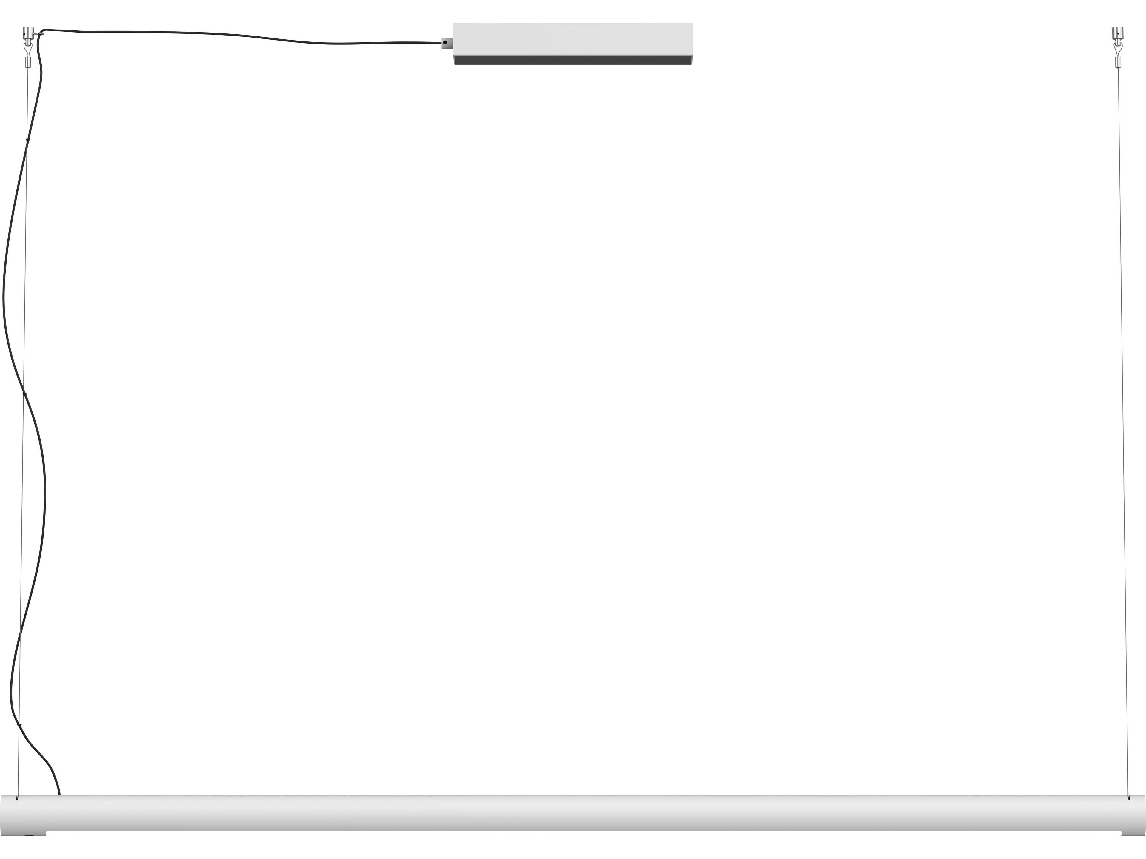 Seed Design Turner Matt Pure White LED Linear Island Pendant