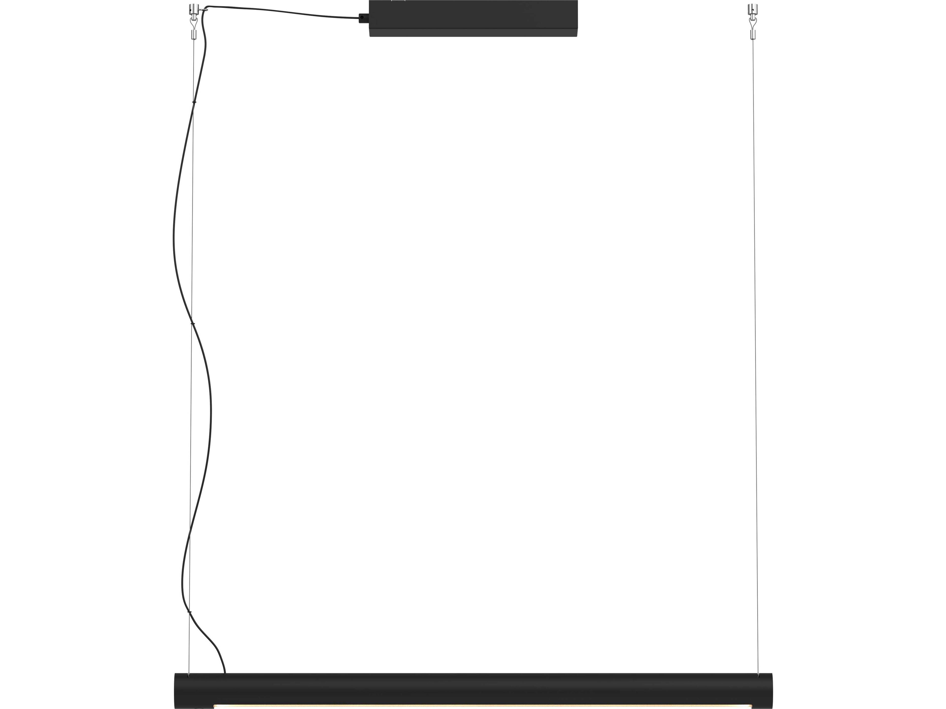 Seed Design Turner Matt Black LED Linear Pendant