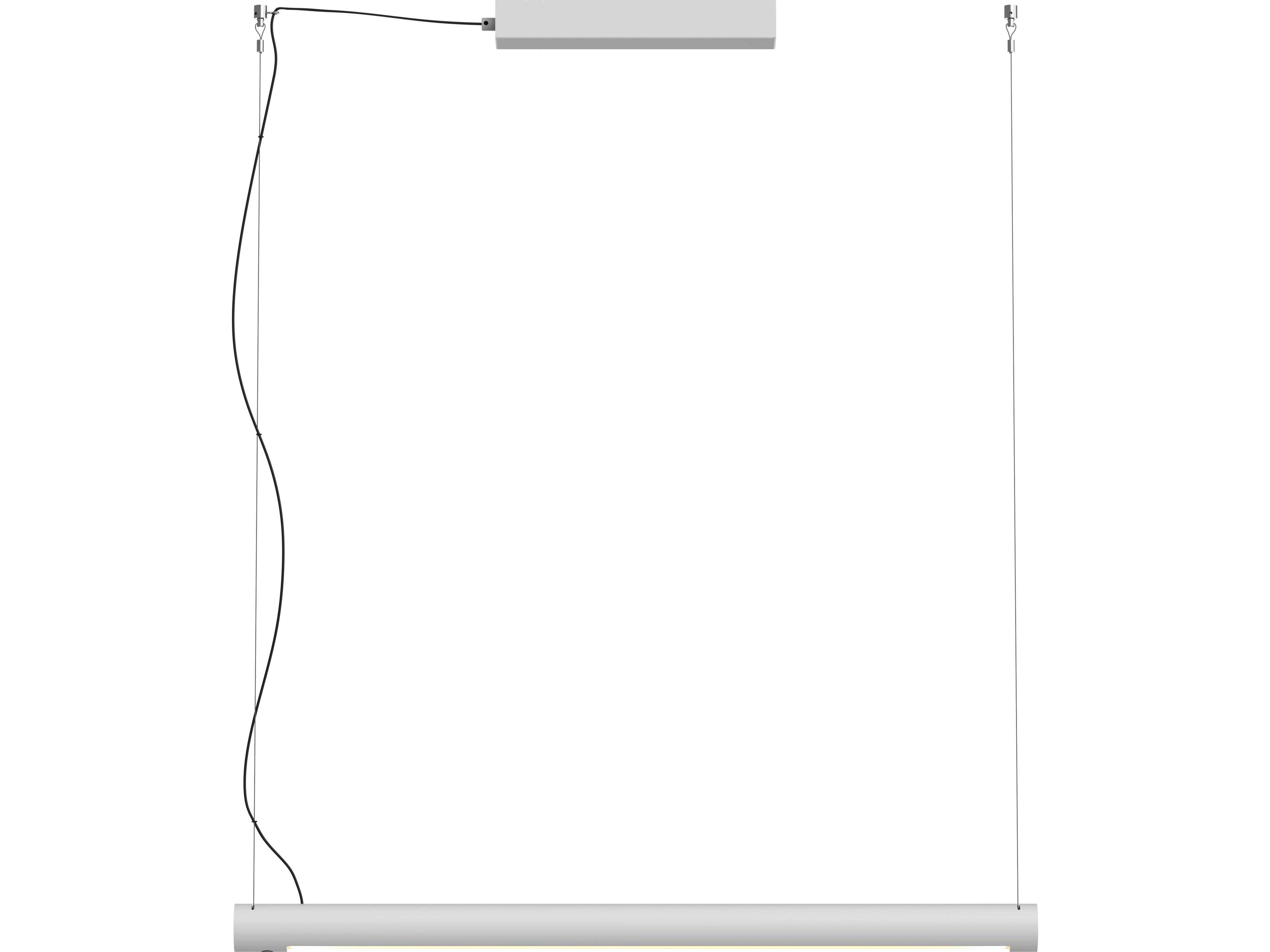 Seed Design Turner Matt Pure White LED Linear Island Pendant