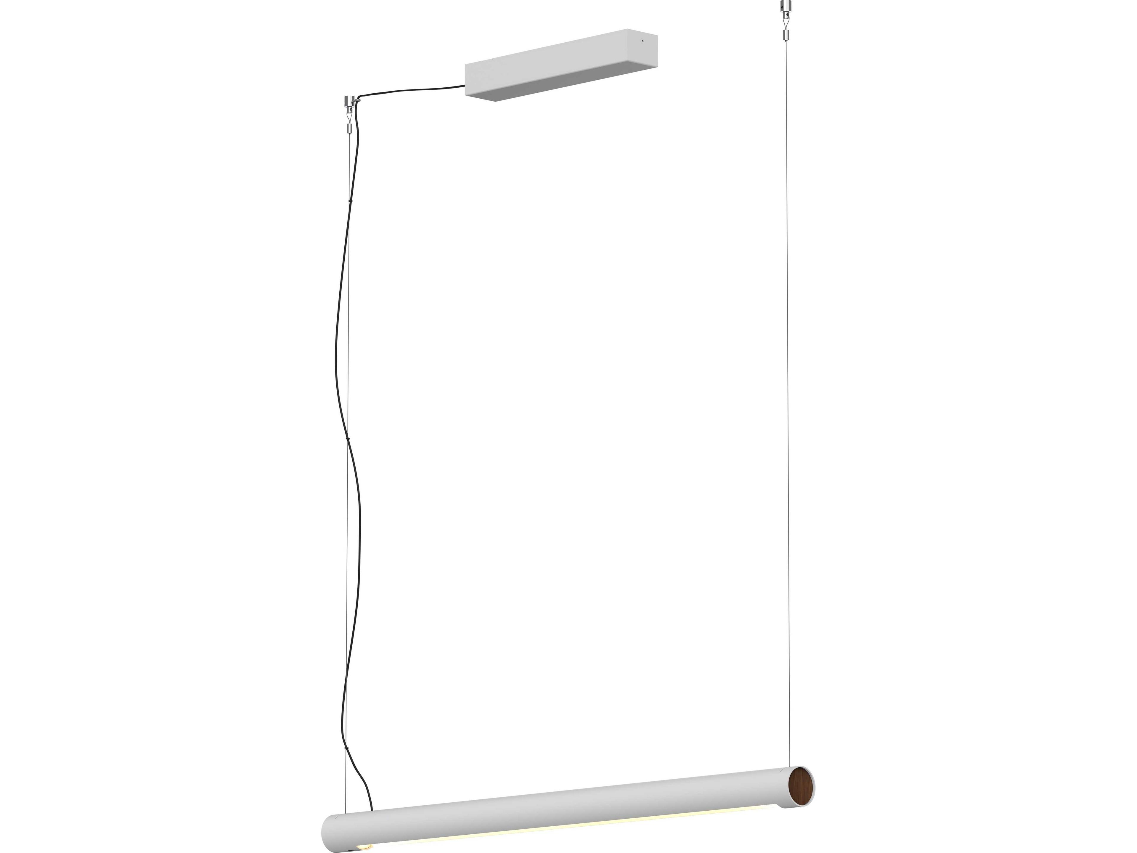 Seed Design Turner Matt Pure White LED Linear Island Pendant