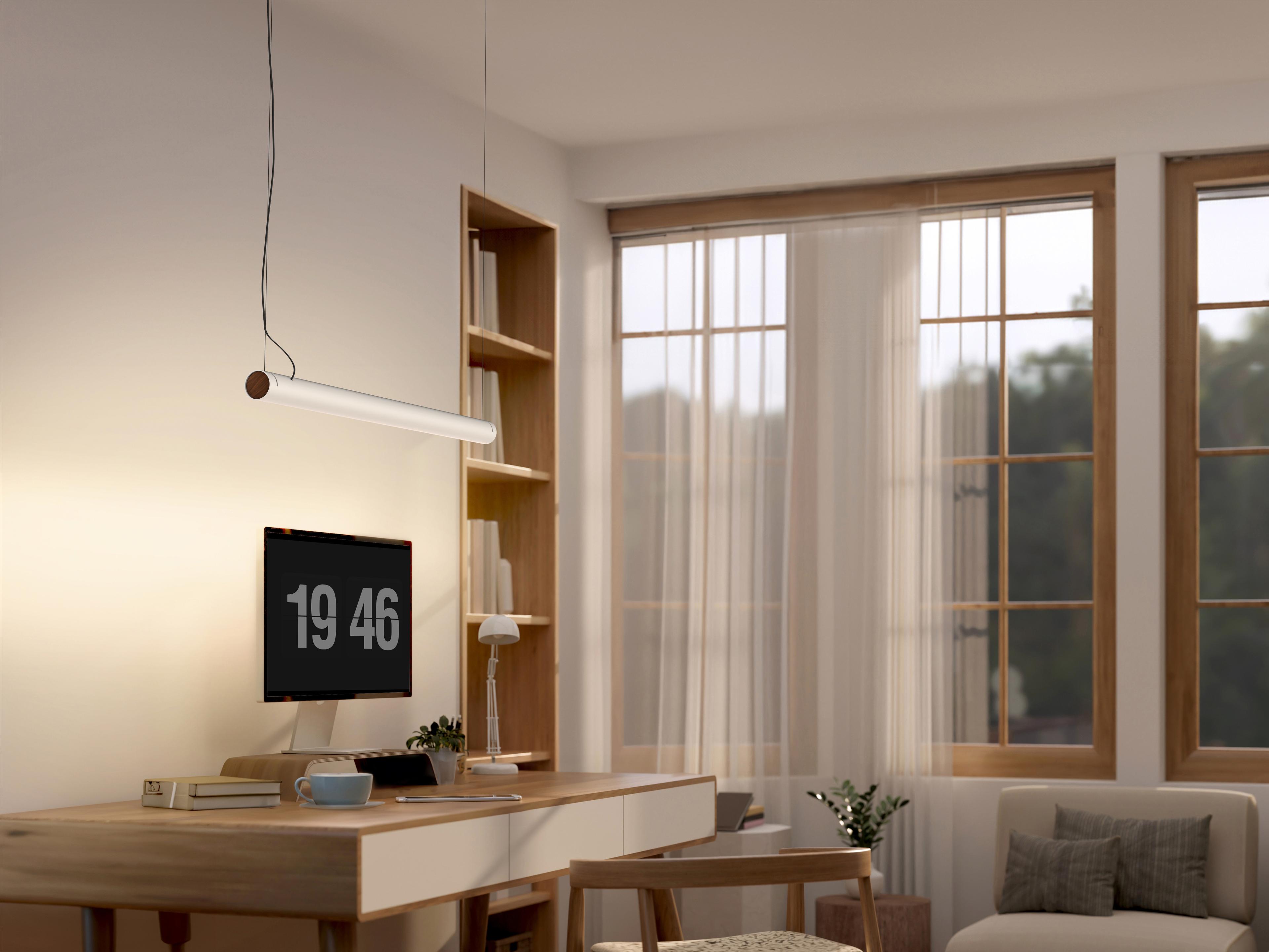 Seed Design Turner Matt Pure White LED Linear Island Pendant