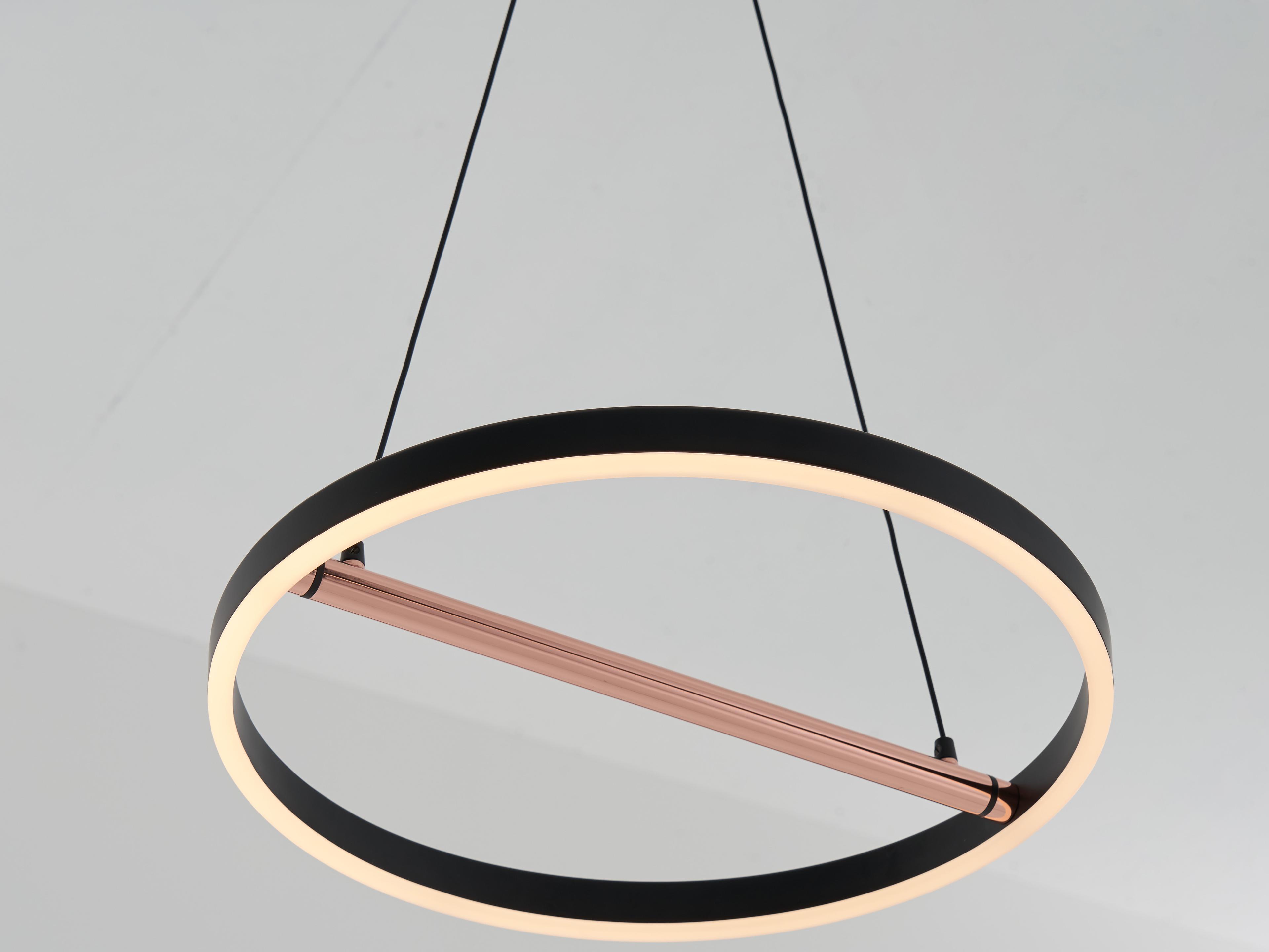 Seed Design Sol Black copper LED Round Pendant