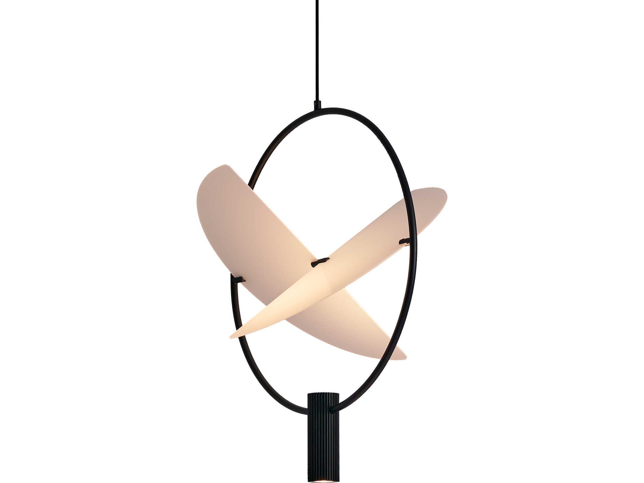 Seed Design Wing White Pc Black LED Pendant