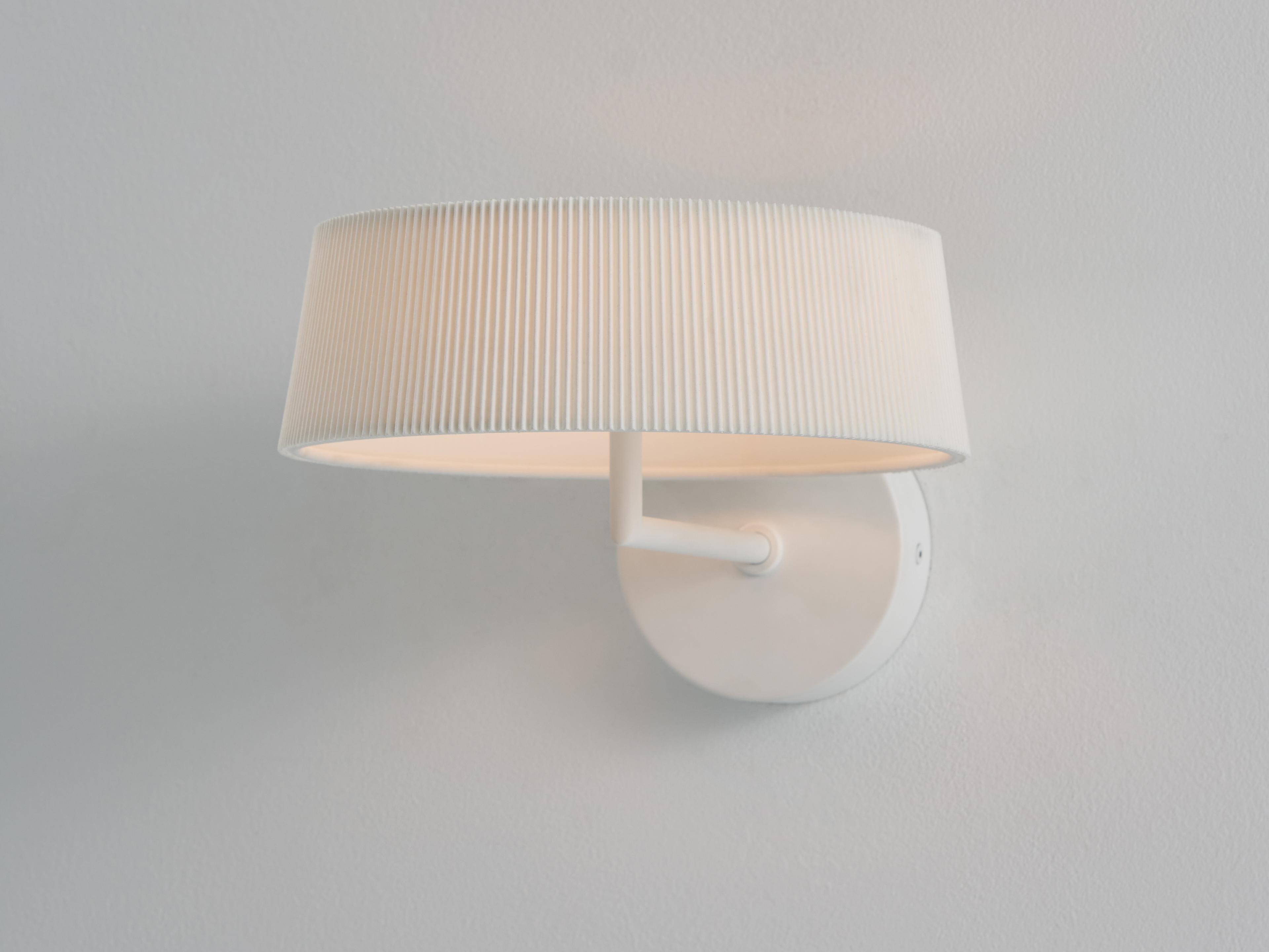 Seed Design Halo White With Shade LED Wall Sconce