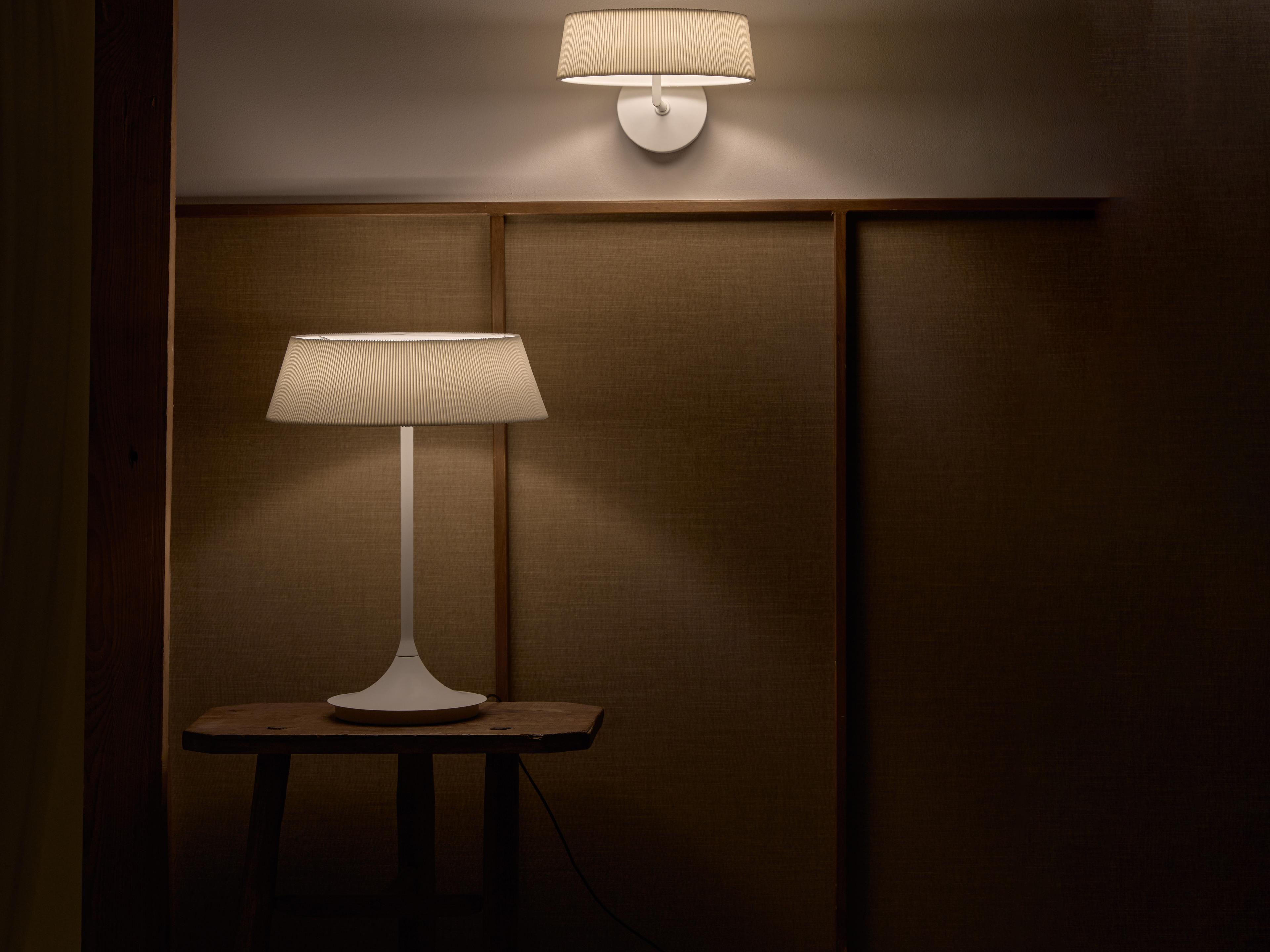 Seed Design Halo White With Shade LED Wall Sconce