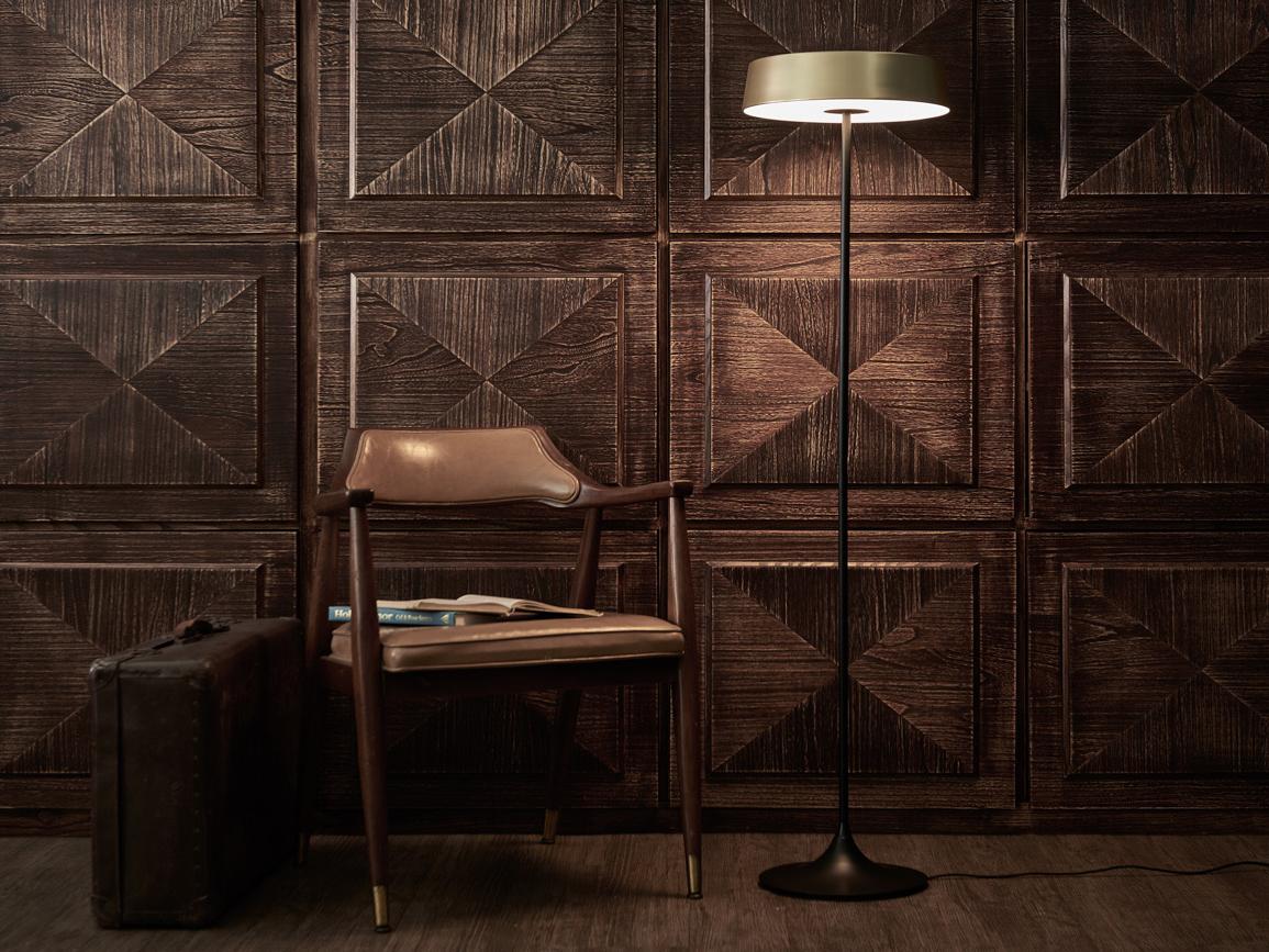 Seed Design China Led Sand Gold black LED Floor Lamp