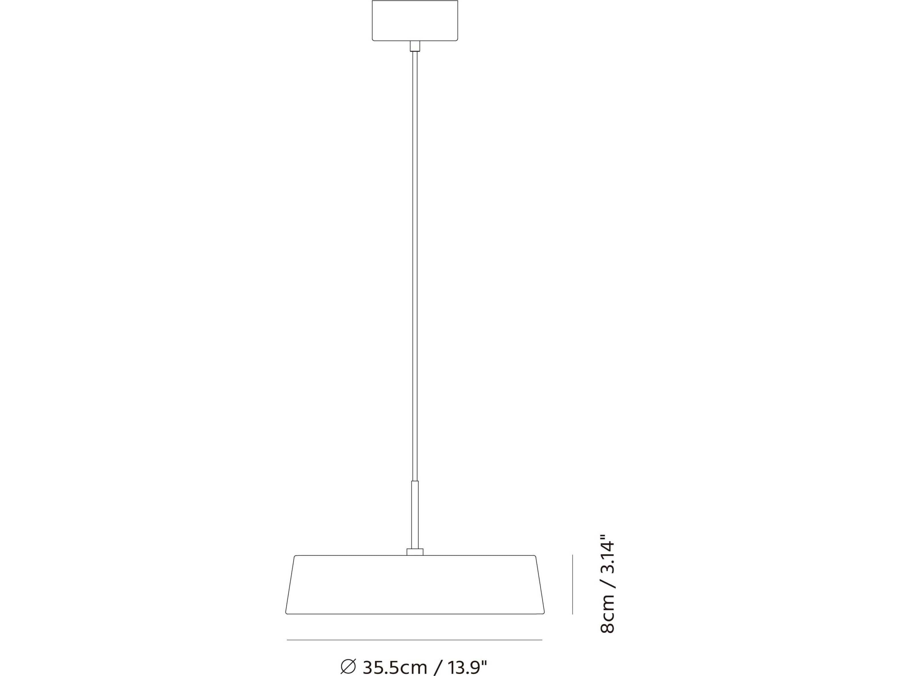 Seed Design China Led Black LED Drum Pendant