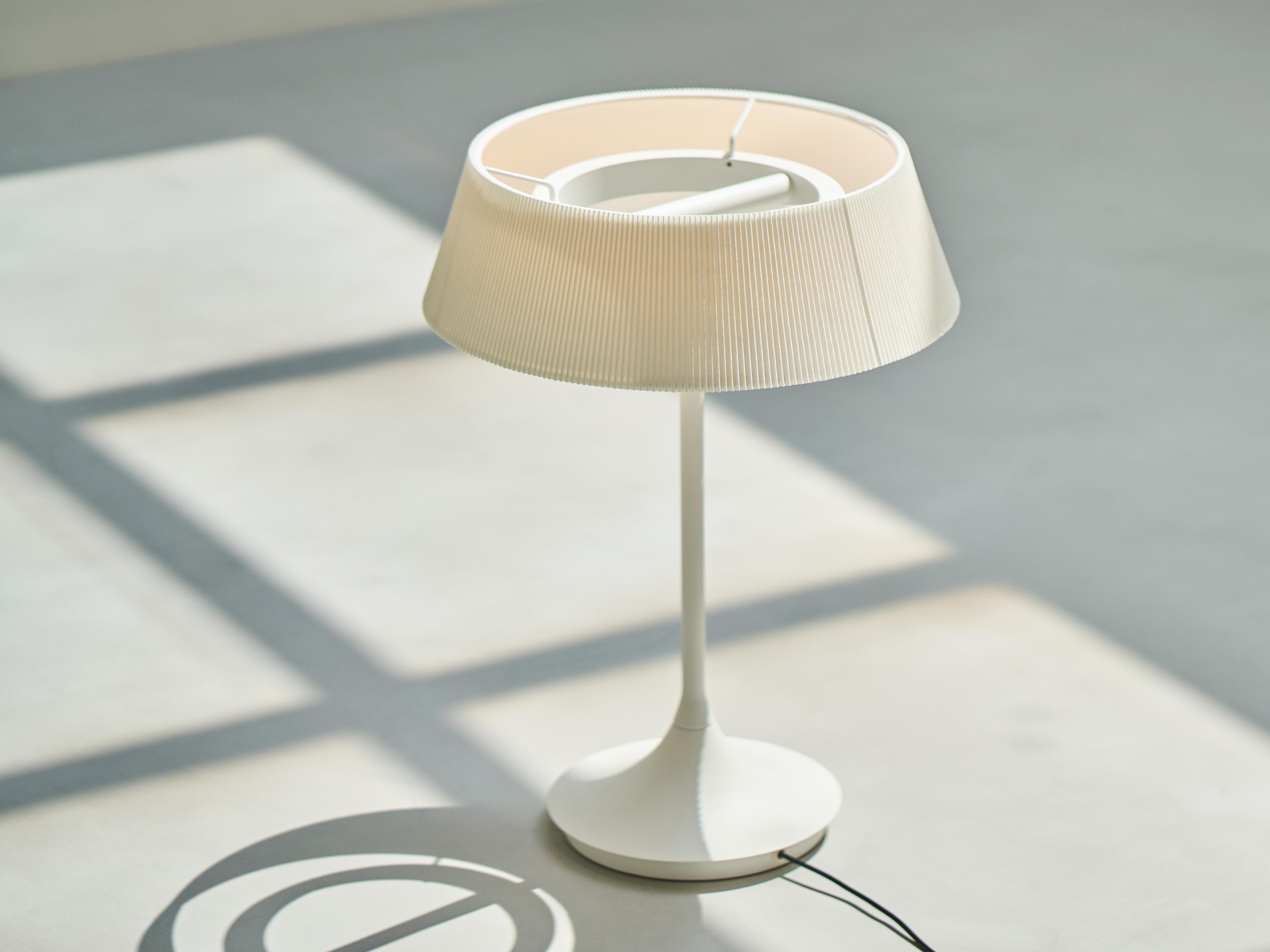 Seed Design Halo White With Shade LED Table Lamp