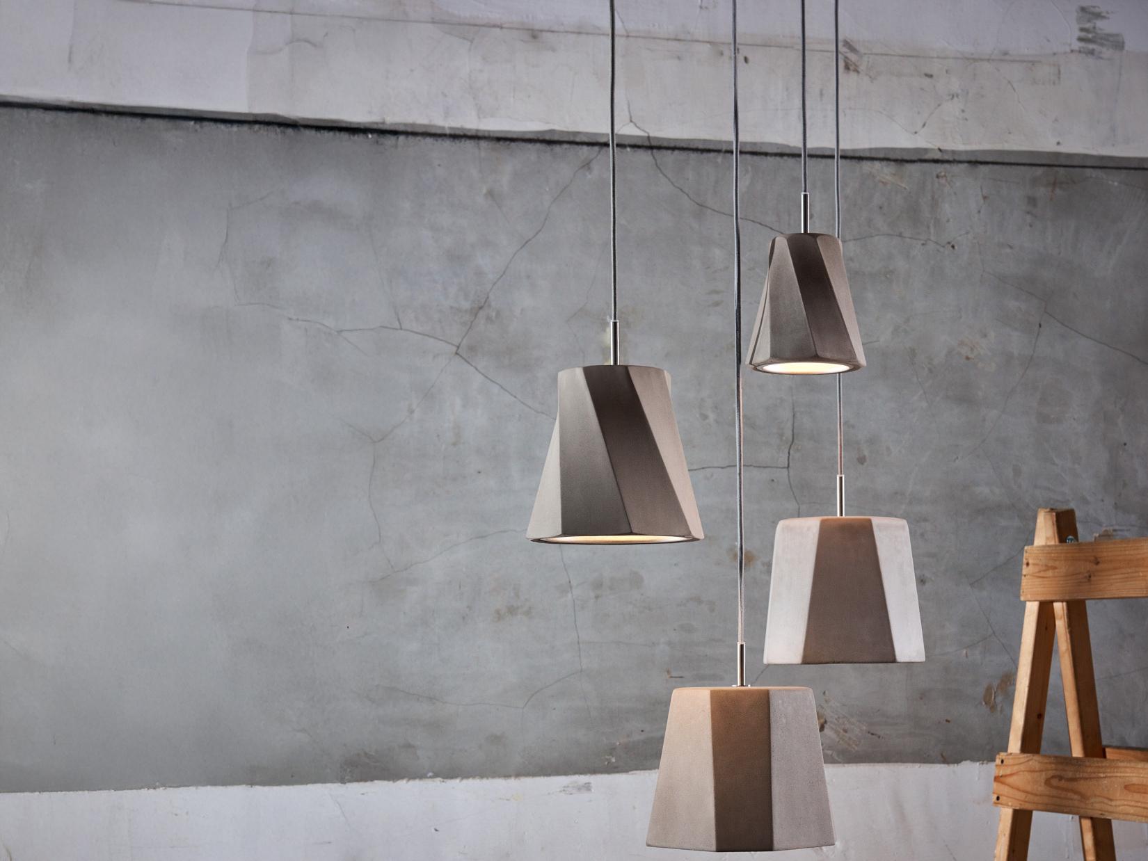 Seed Design Castle Concrete Gray Mini Pendant