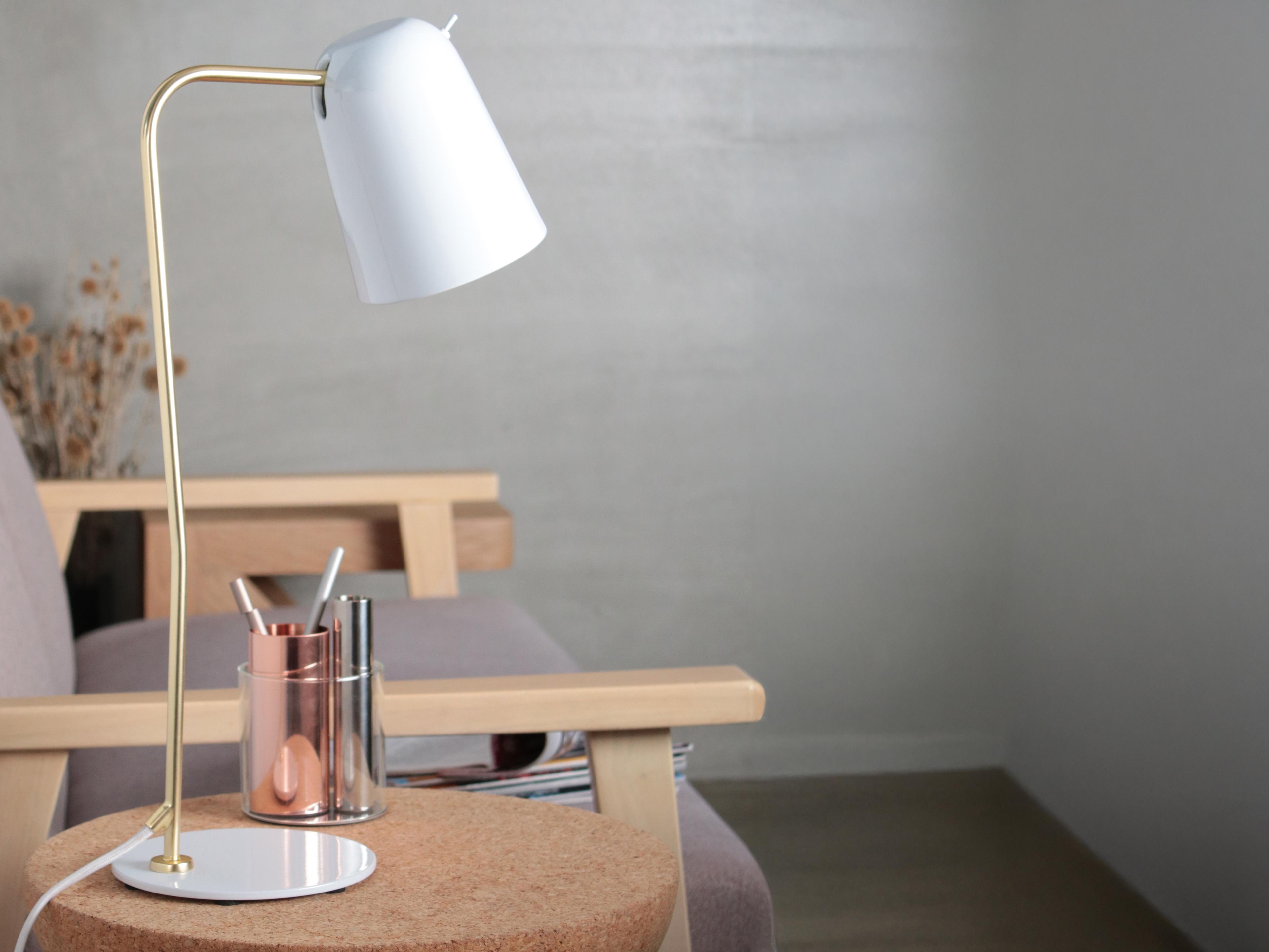 Seed Design Dobi White brass Table Lamp