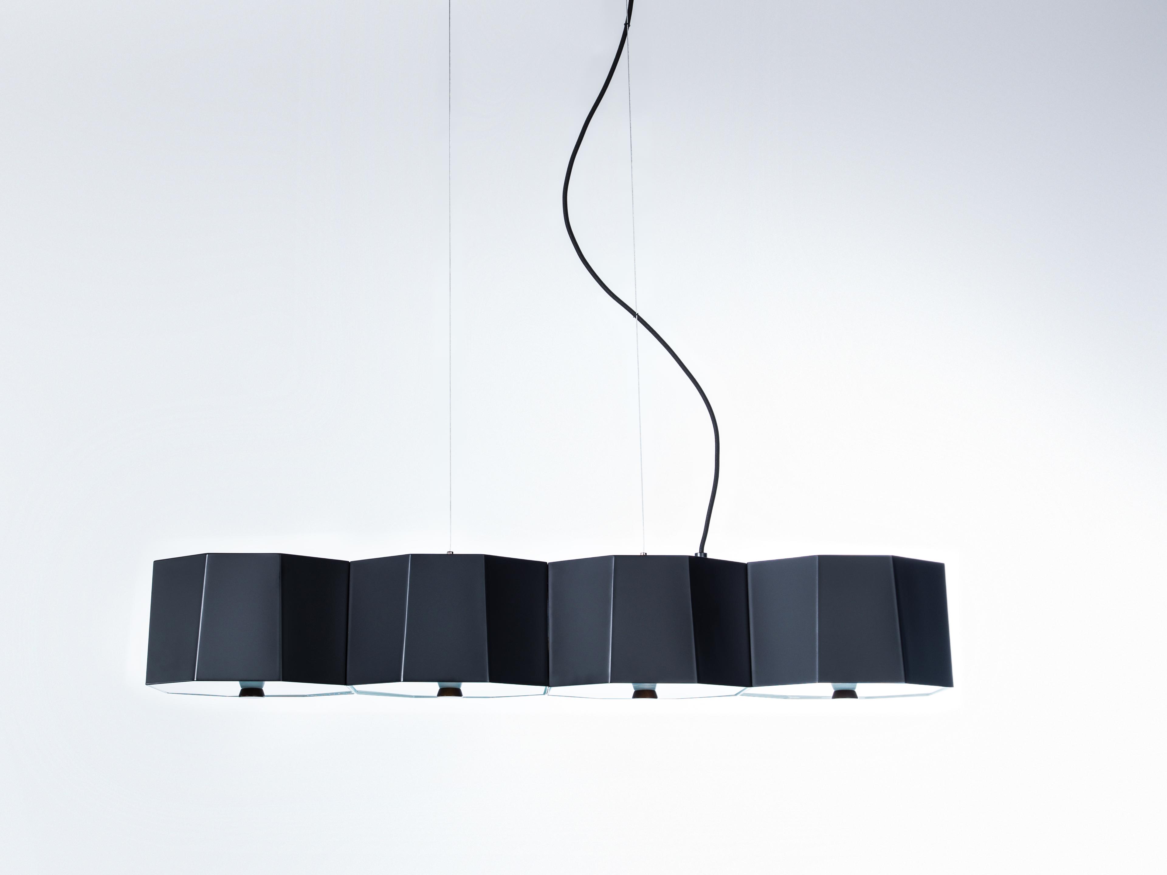 Seed Design Zhe Black Linear Island Pendant