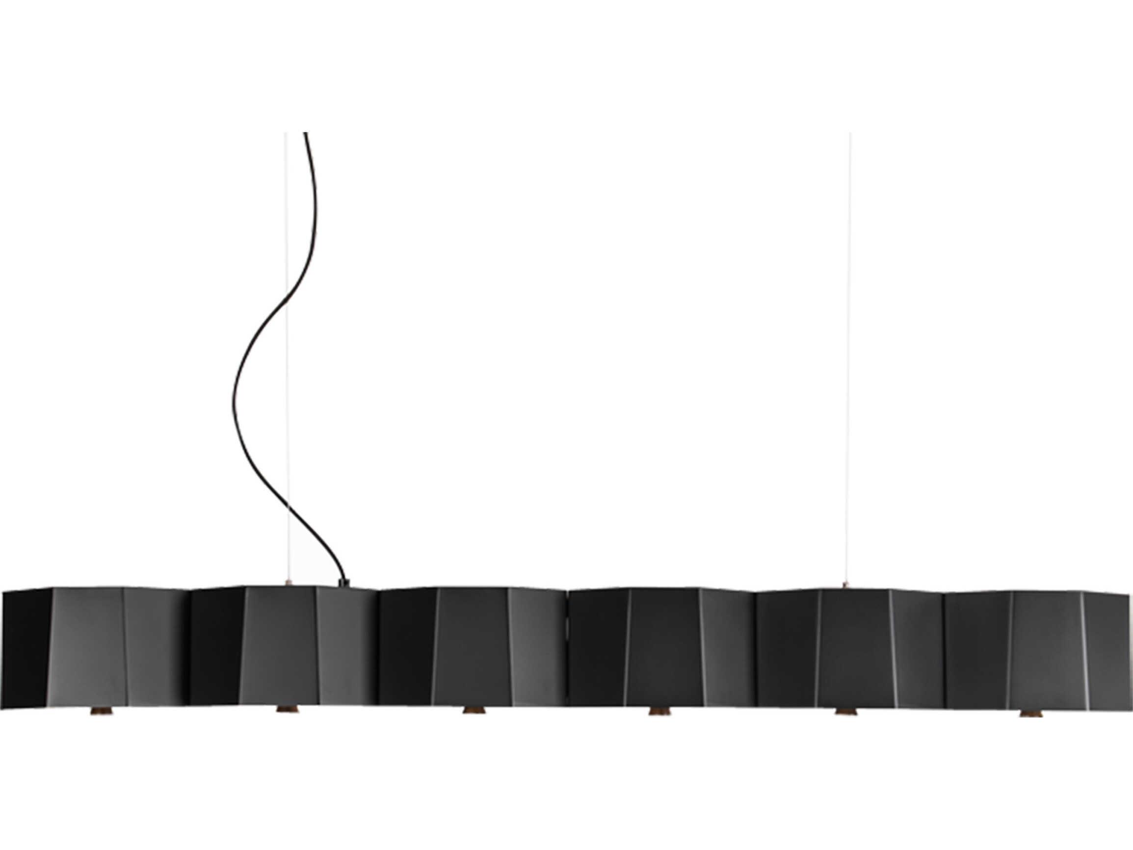 Seed Design Zhe Black Linear Island Pendant