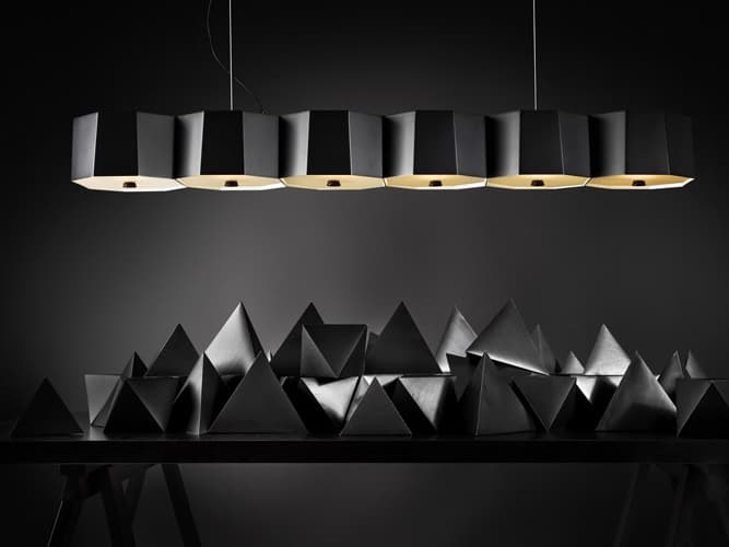 Seed Design Zhe Black Linear Island Pendant