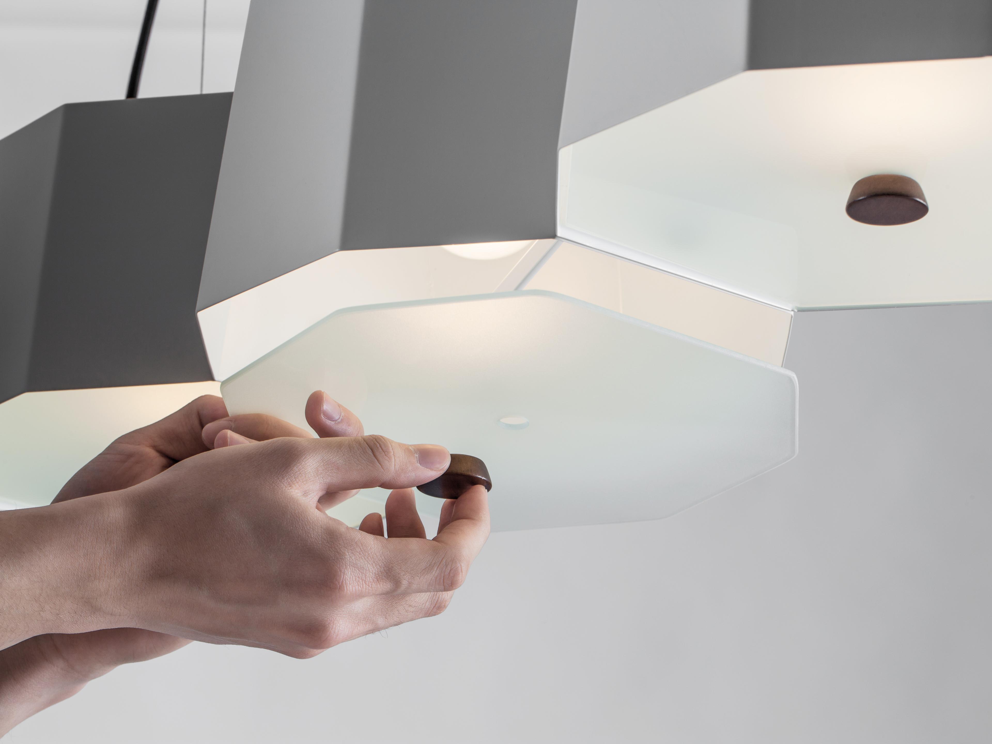 Seed Design Zhe White Linear Island Pendant