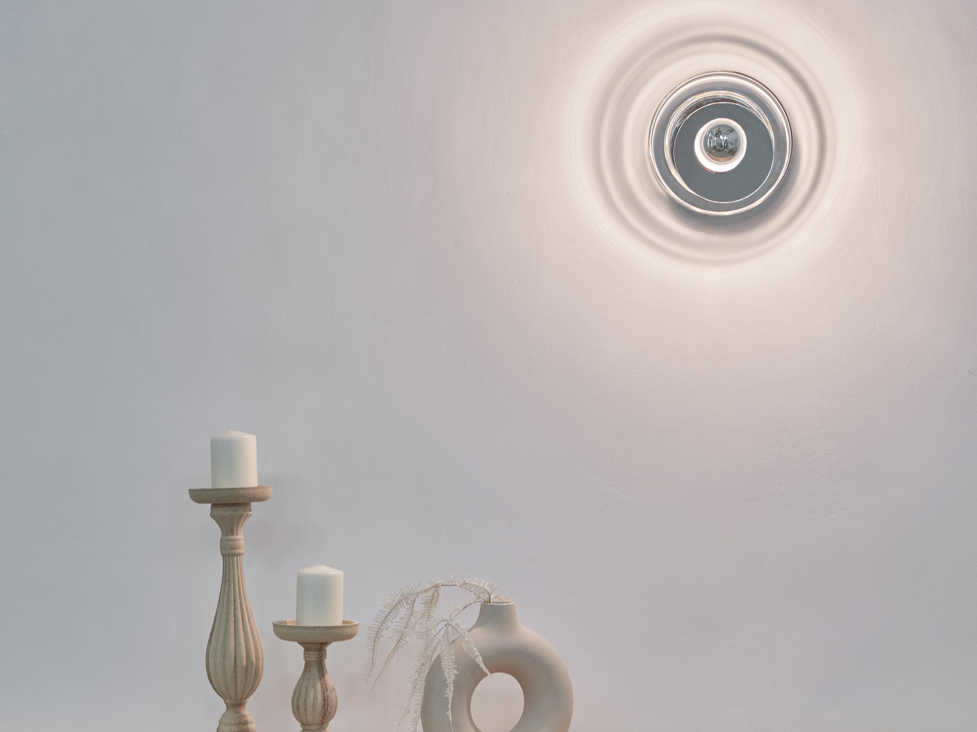 Seed Design Snow Flake Chrome Clear Glass