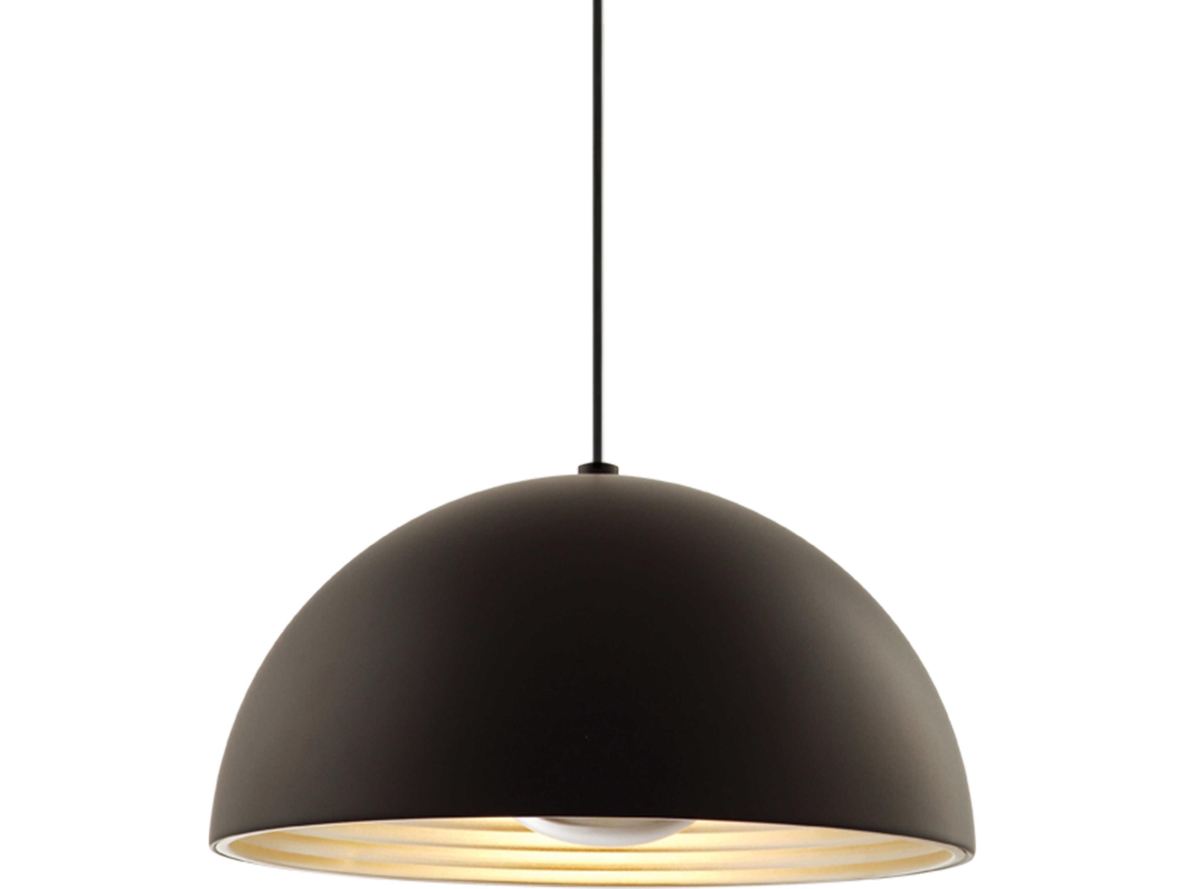 Seed Design Dome Black Pendant