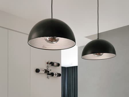 Seed Design Dome Black Pendant