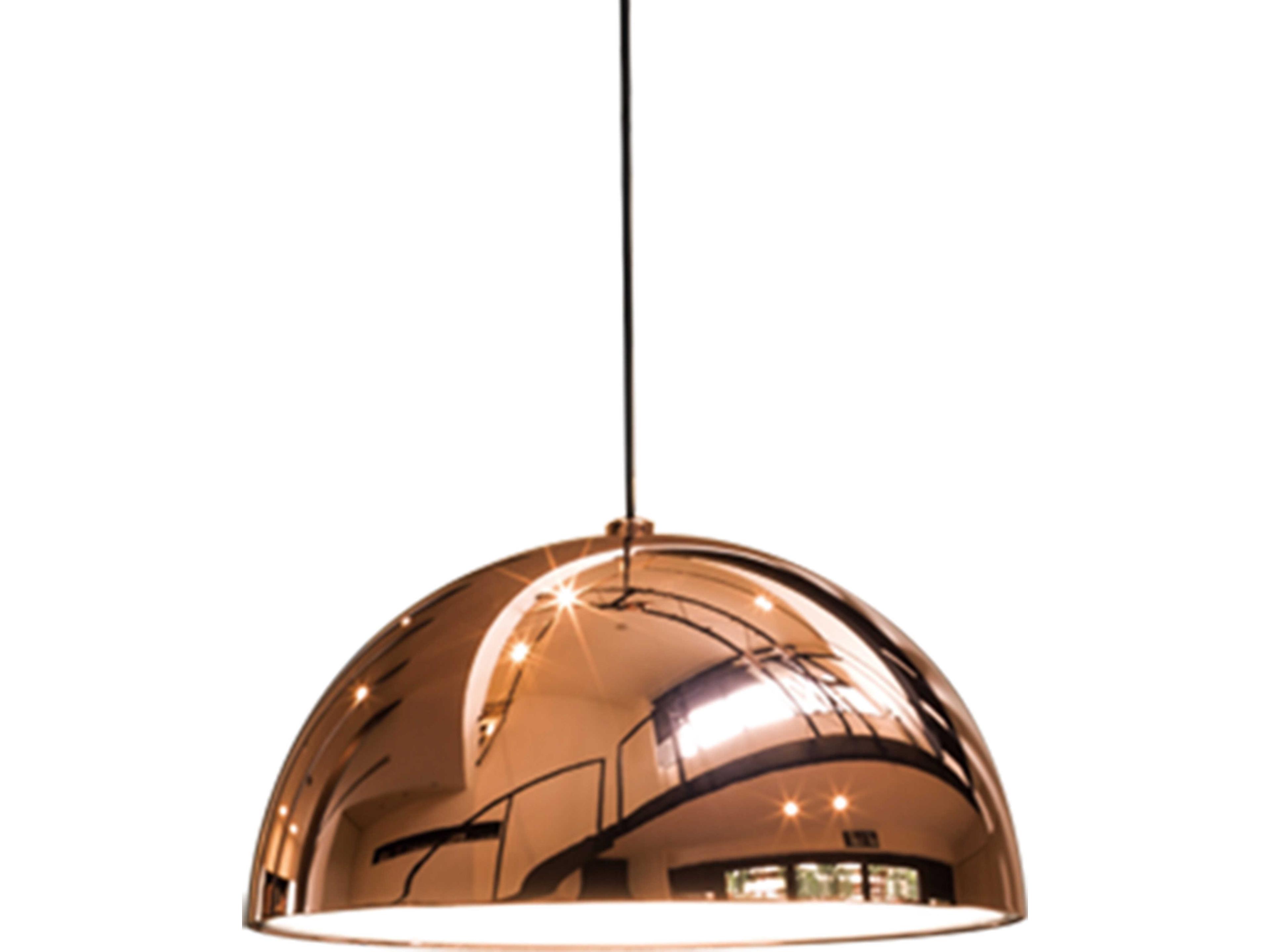 Seed Design Dome Copper Pendant