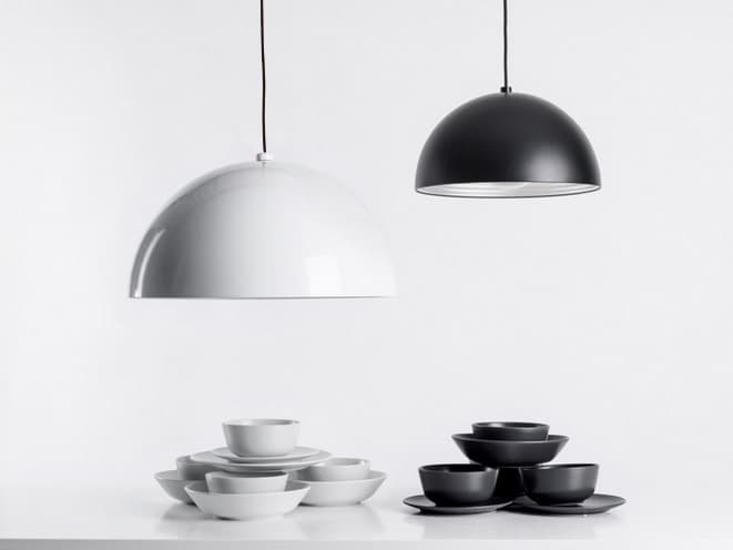 Seed Design Dome White Pendant