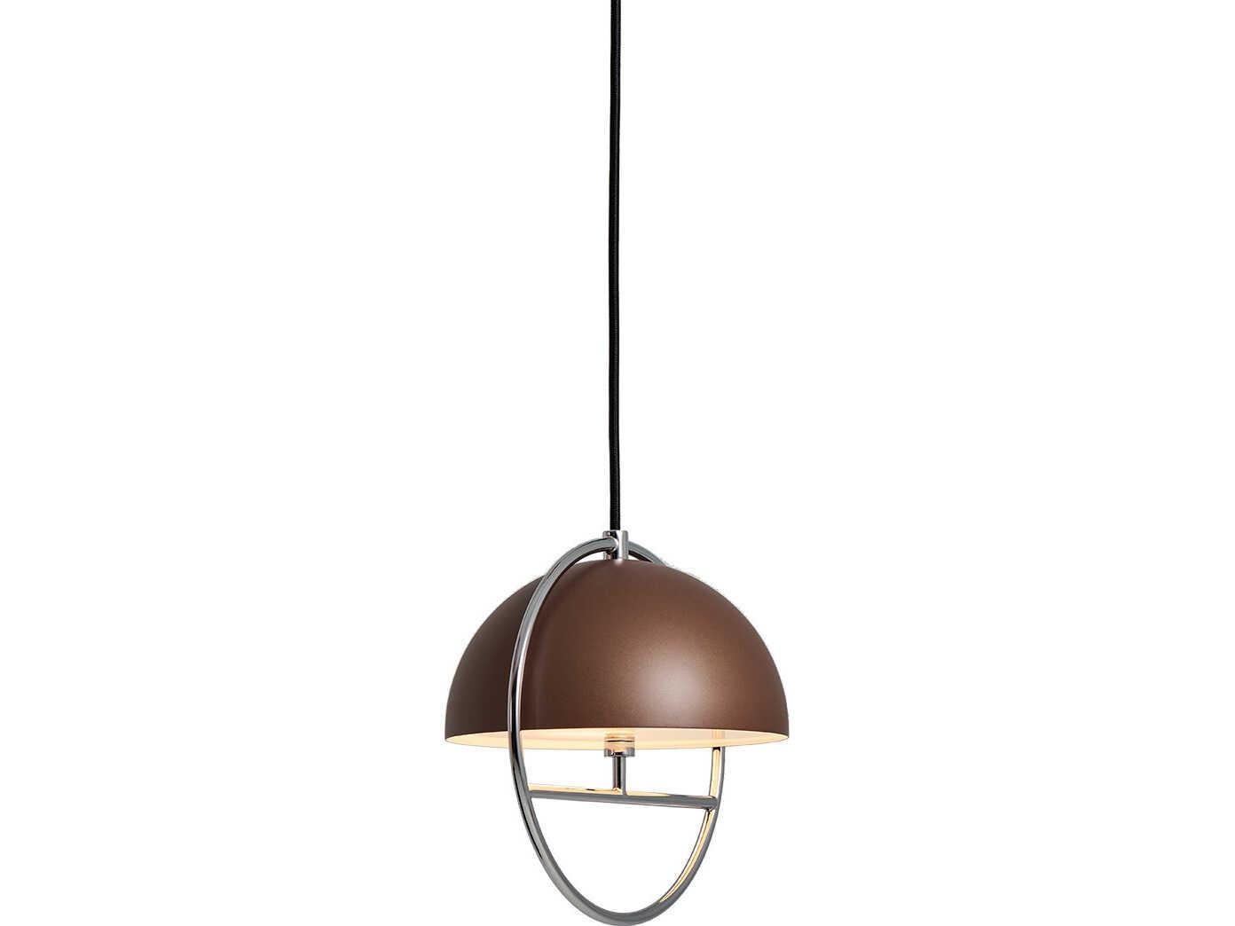 Seed Design Huan Cocoa chrome Brown Globe Pendant