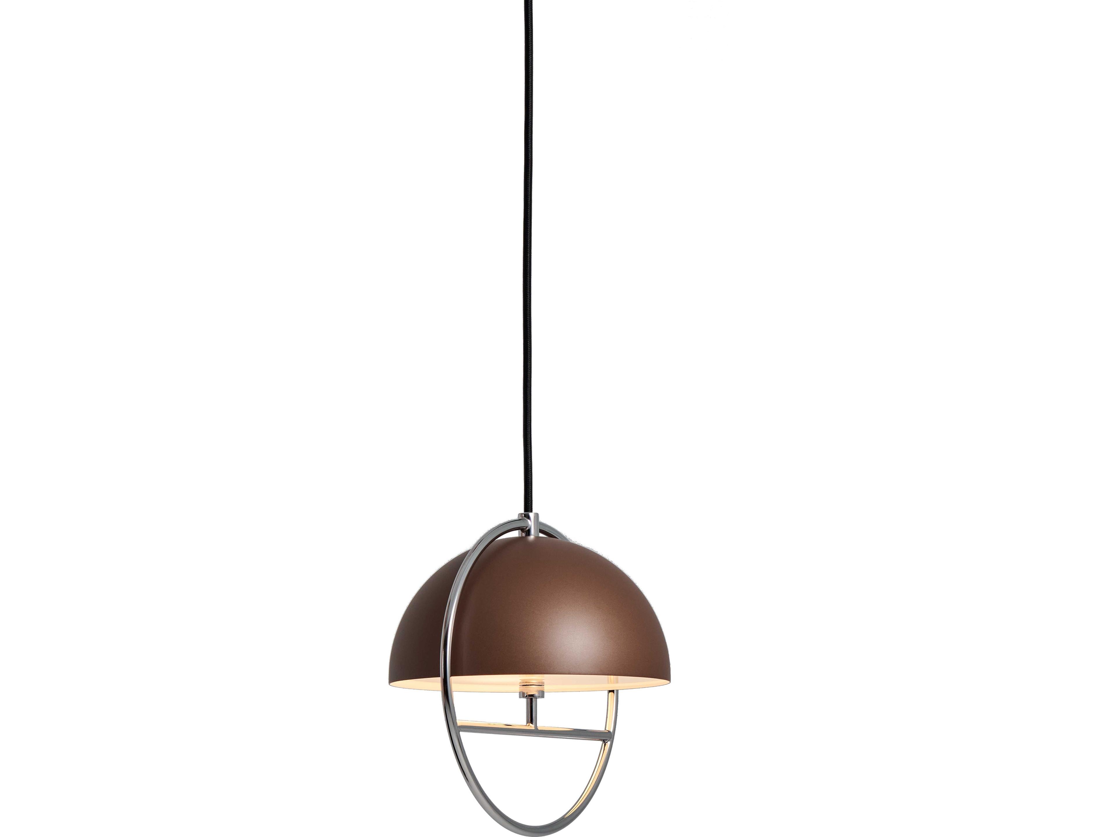 Seed Design Huan Cocoa chrome Brown Globe Pendant