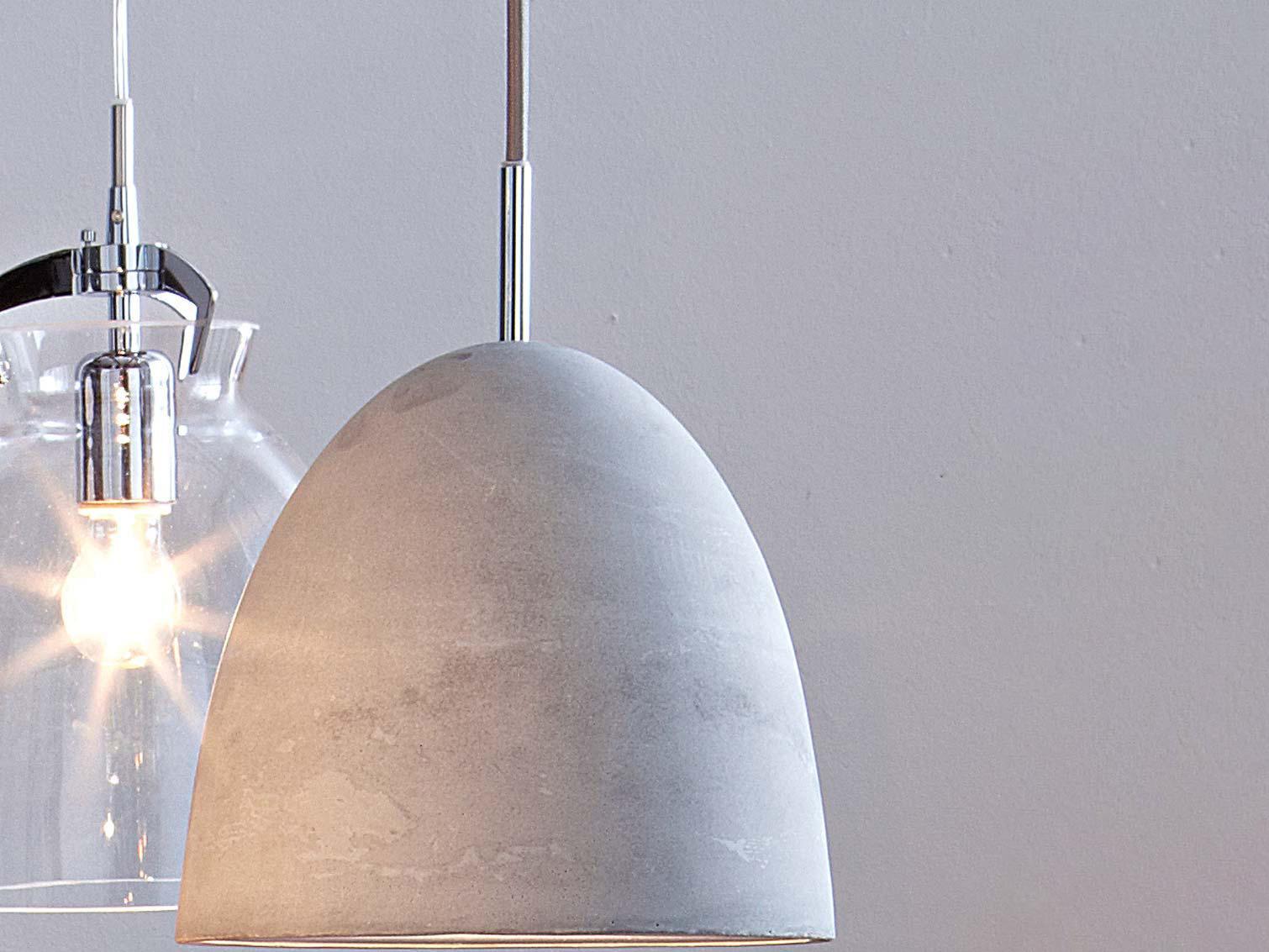 Seed Design Castle Concrete Gray Dome Mini Pendant