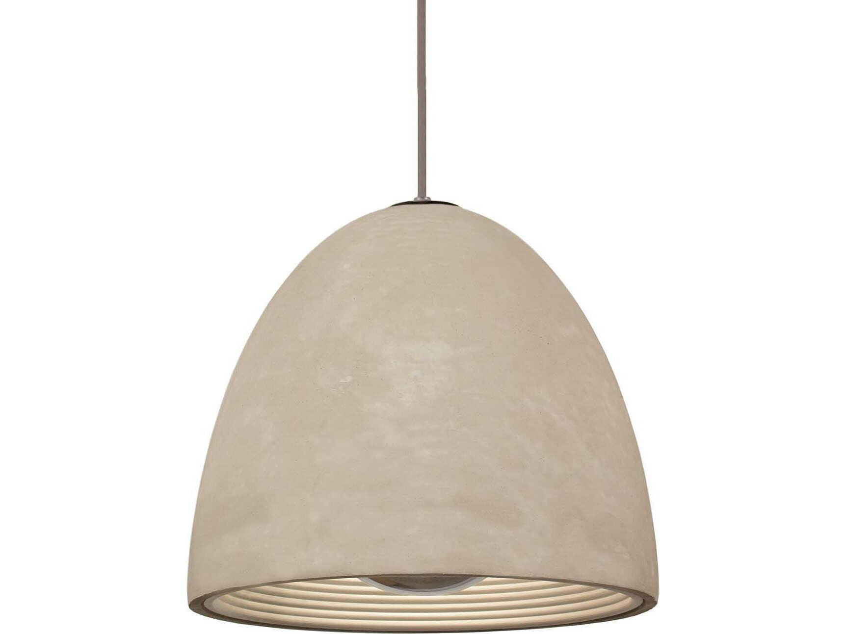 Seed Design Castle Concrete Gray Dome Mini Pendant