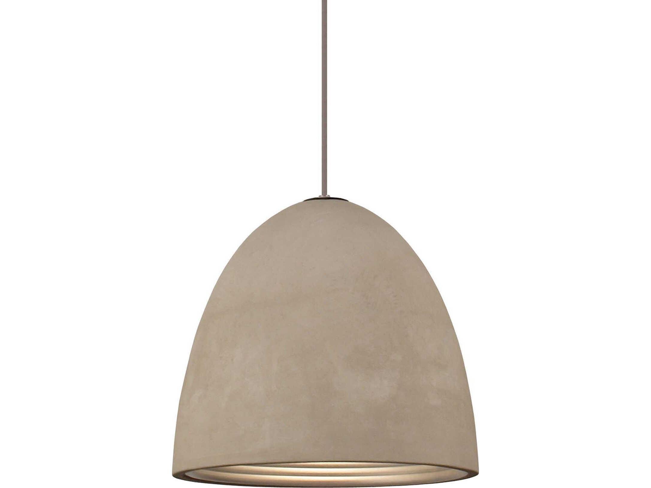 Seed Design Castle Concrete Gray Dome Mini Pendant