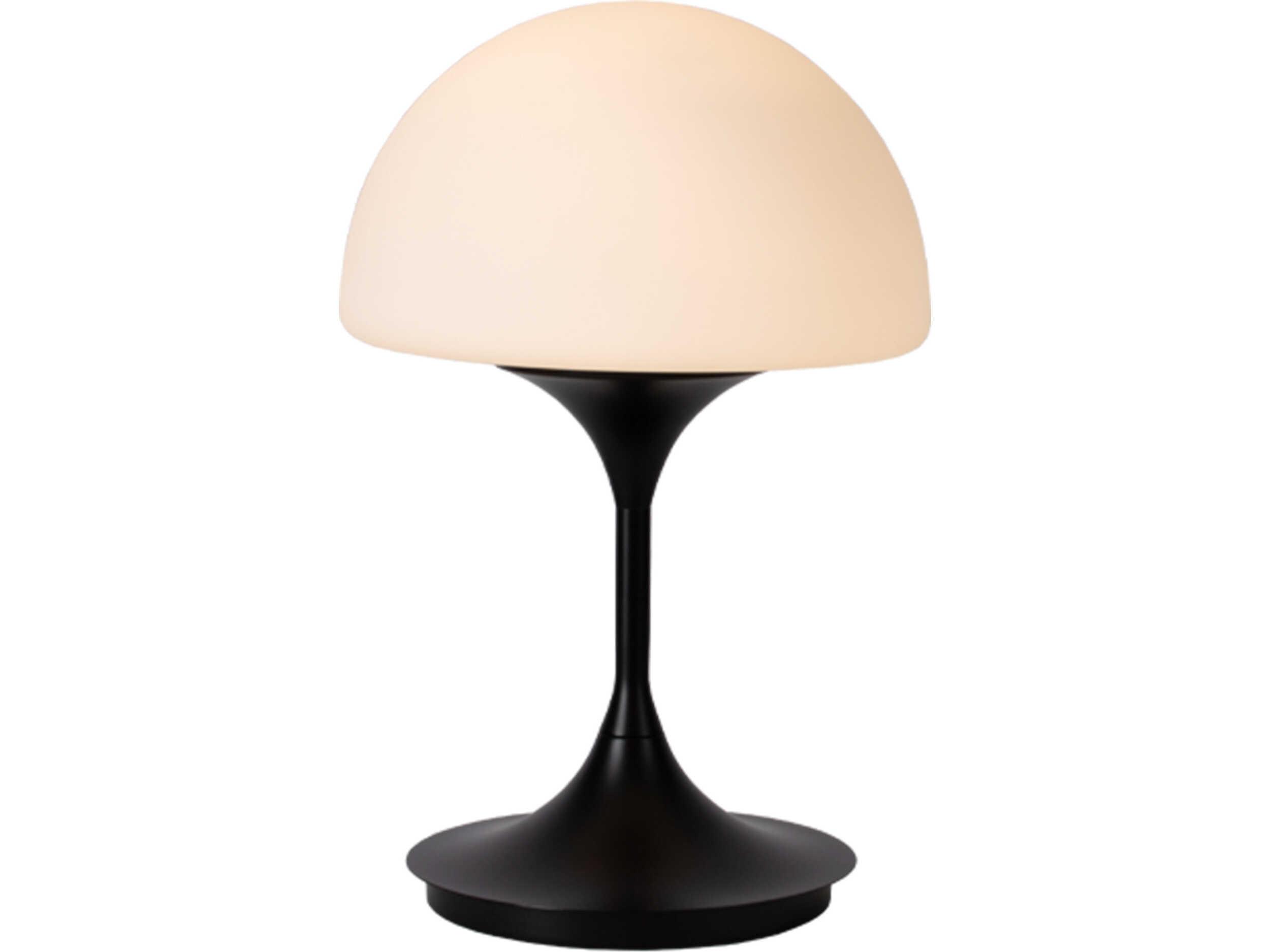 Seed Design Pensee L Matt Opal Black LED Table Lamp