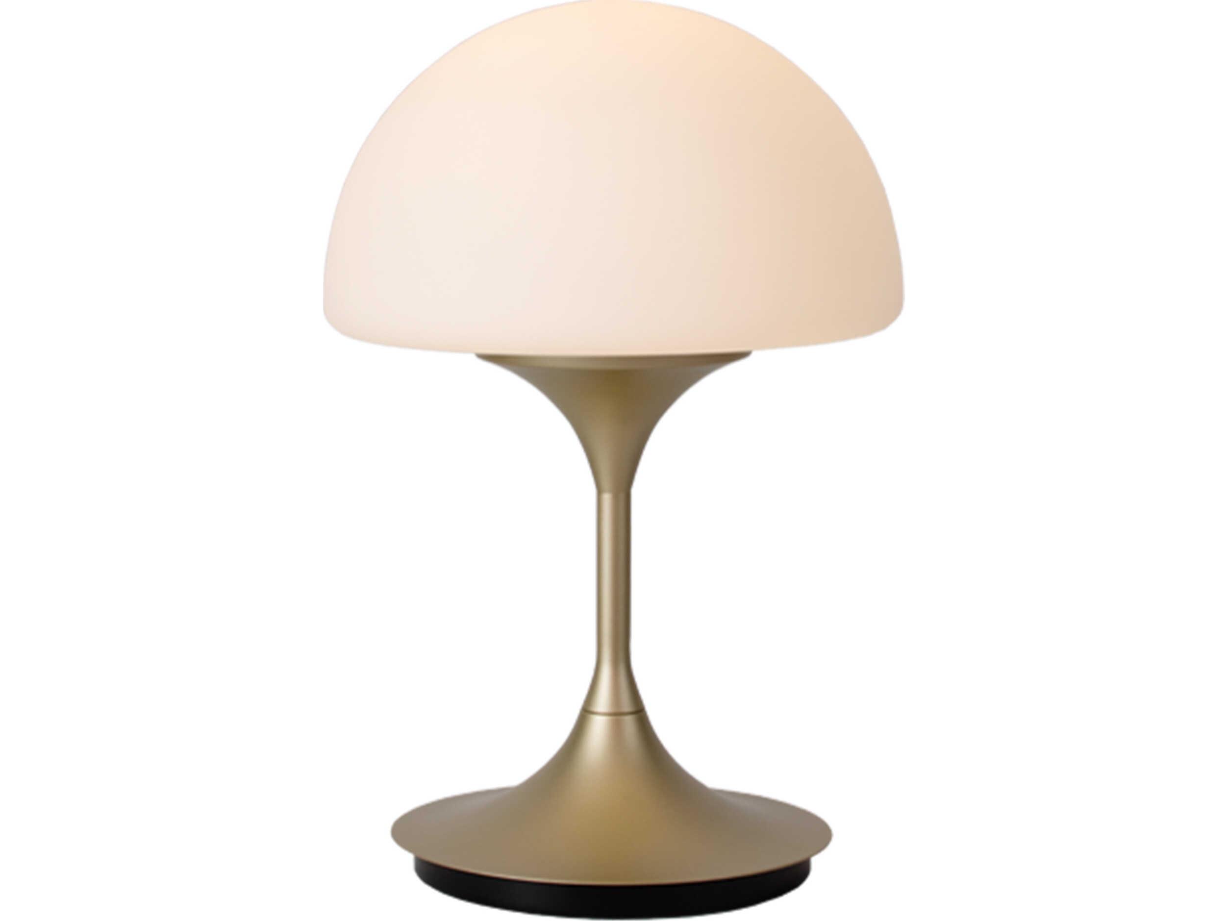 Seed Design Pensee L Matt Opal Champagne Gold LED Table Lamp